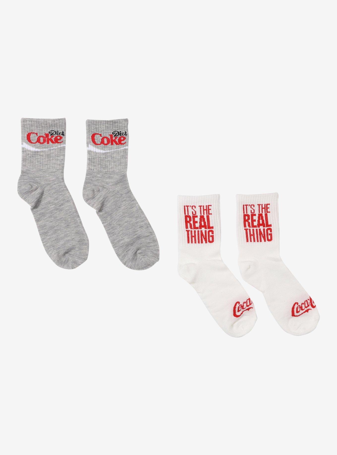 Coca-Cola It's The Real Thing Crew Socks 2 Pair, , hi-res