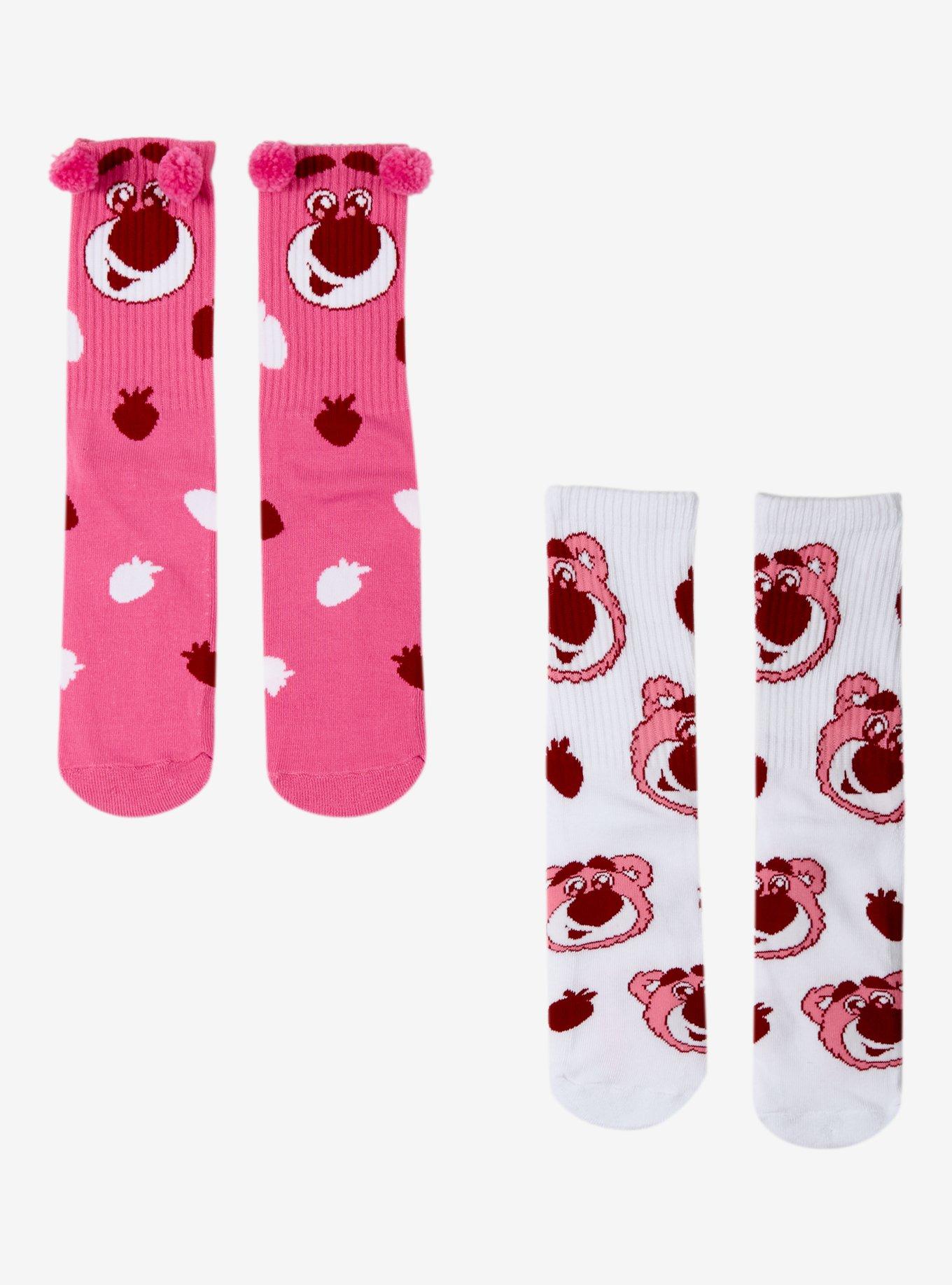 Disney Pixar Toy Story Lotso Crew Socks 2 Pair, , hi-res