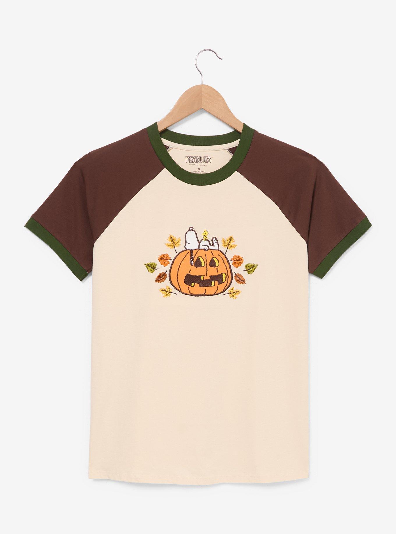 Peanuts Snoopy Jack-o-Lantern Women's Plus Size T-Shirt - BoxLunch Exclusive, , hi-res