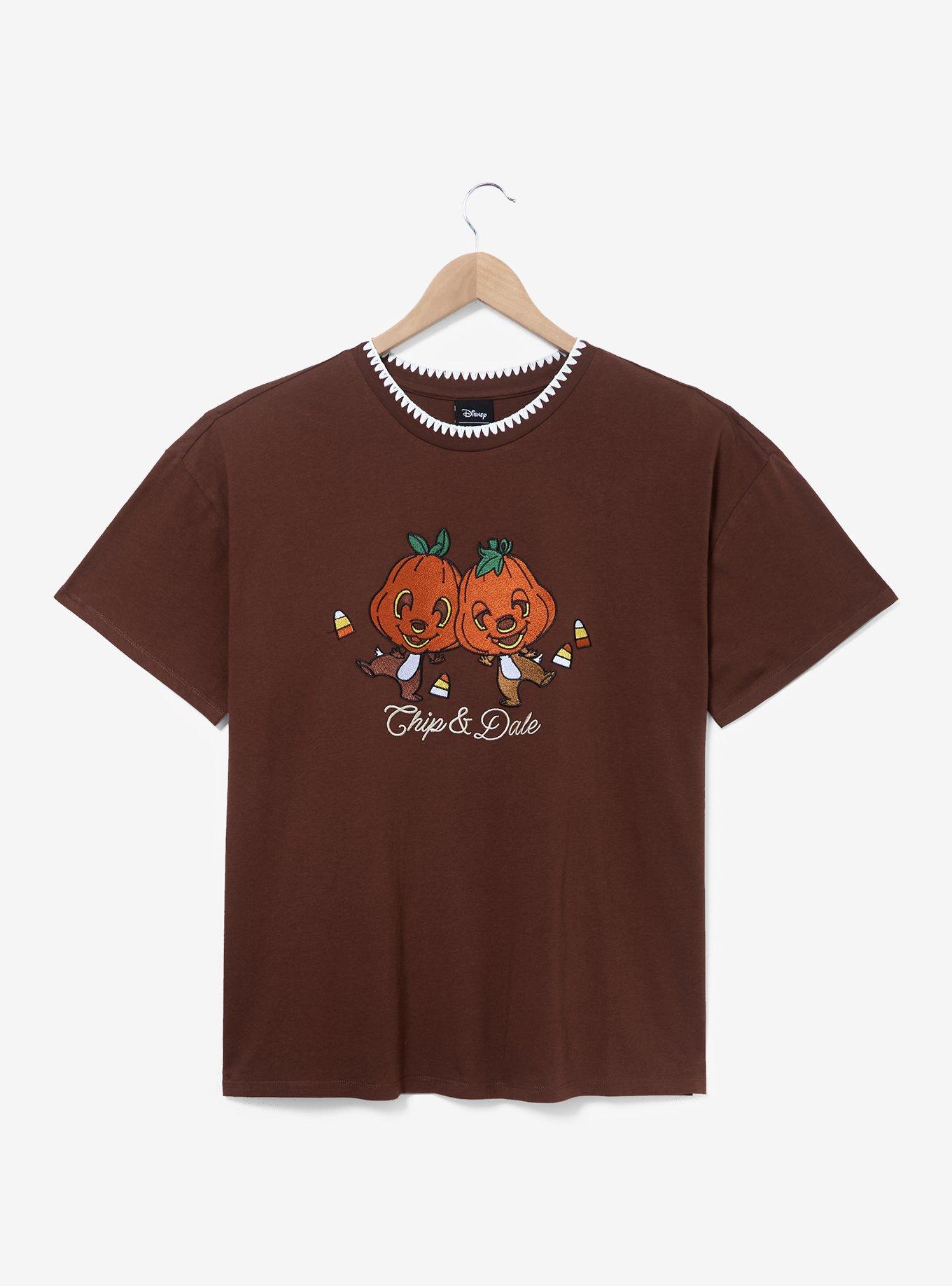 Disney Chip & Dale Pumpkin Halloween Women's Plus Size T-Shirt &mdash; BoxLunch Exclusive, , hi-res