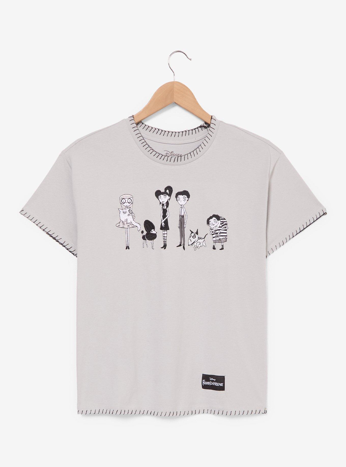 Disney Frankenweenie Characters Embroidered Women's T-Shirt - BoxLunch Exclusive, , hi-res