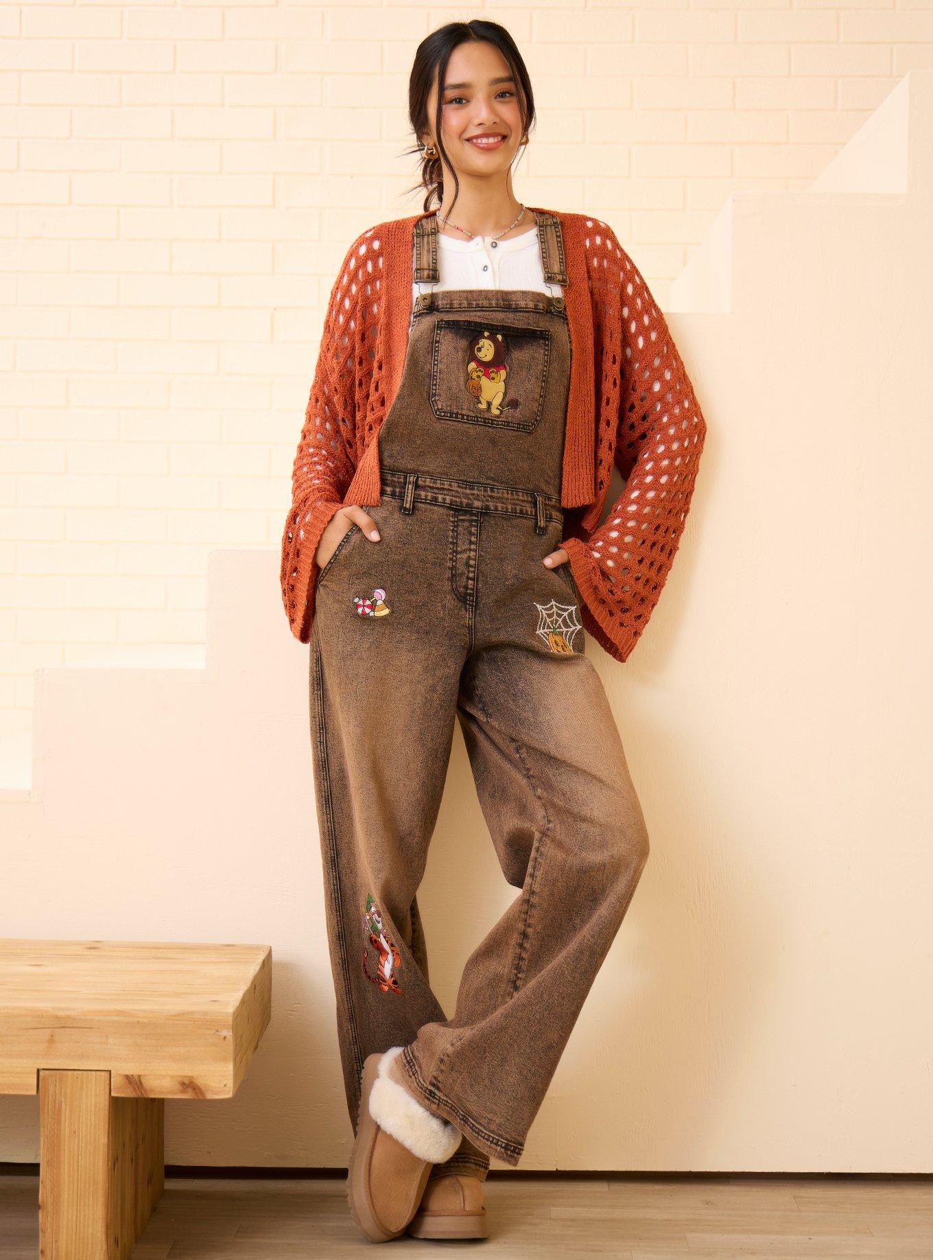 Disney Winnie the Pooh Halloween Glow-in-the-Dark Women's Overalls — BoxLunch Exclusive