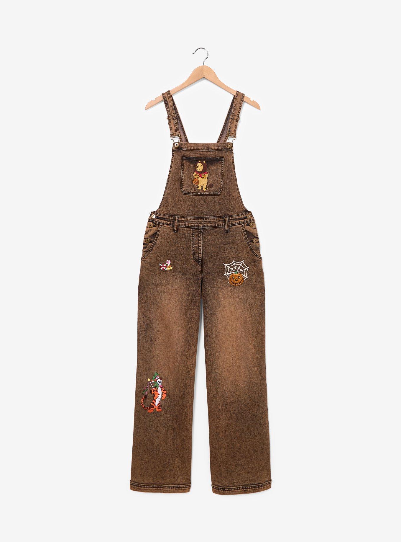 Disney Winnie the Pooh Halloween Glow-in-the-Dark Women's Overalls &mdash; BoxLunch Exclusive, , hi-res