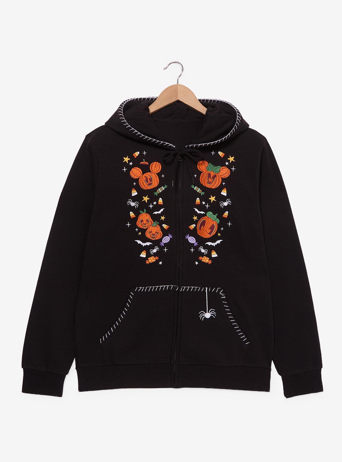 Disney Mickey and Friends Halloween Glow-in-the-Dark Zip Hoodie &mdash; BoxLunch Exclusive, , hi-res