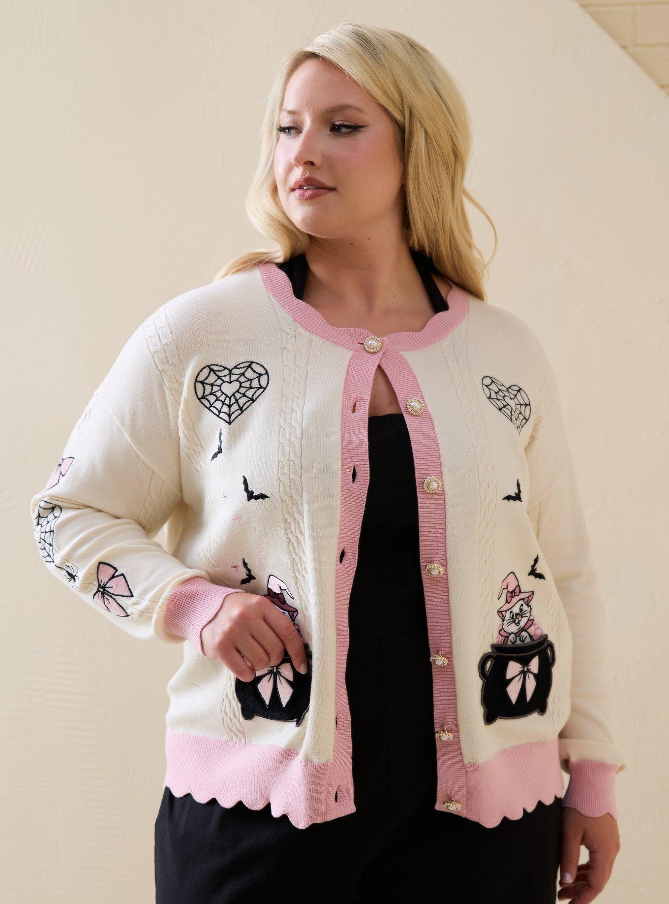 Disney The Aristocats Marie Halloween Icons Women's Plus Cardigan - BoxLunch Exclusive