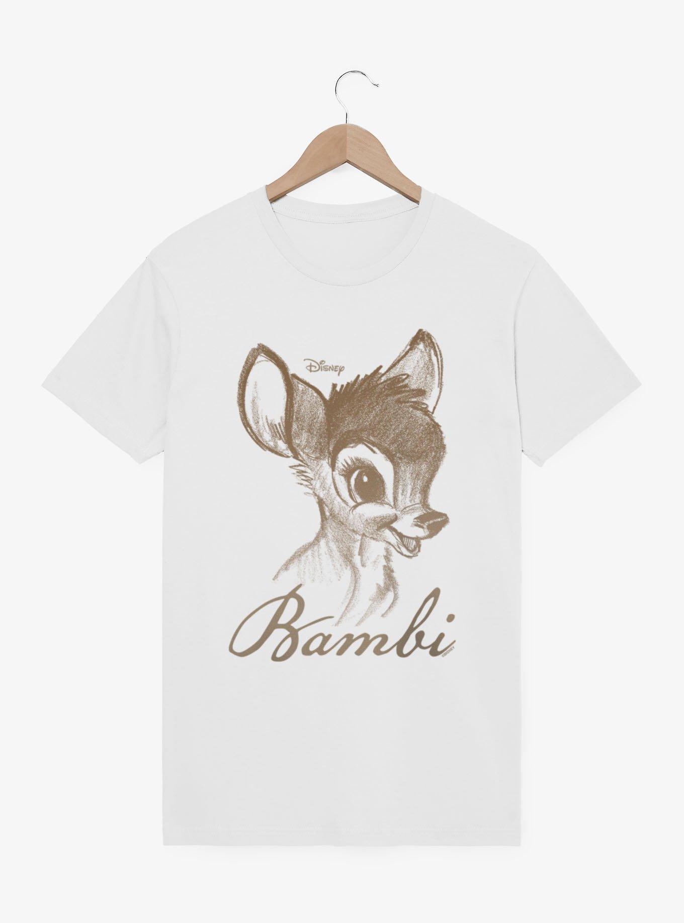 Disney Bambi Classic Face Drawing Mineral Wash T-Shirt, , hi-res