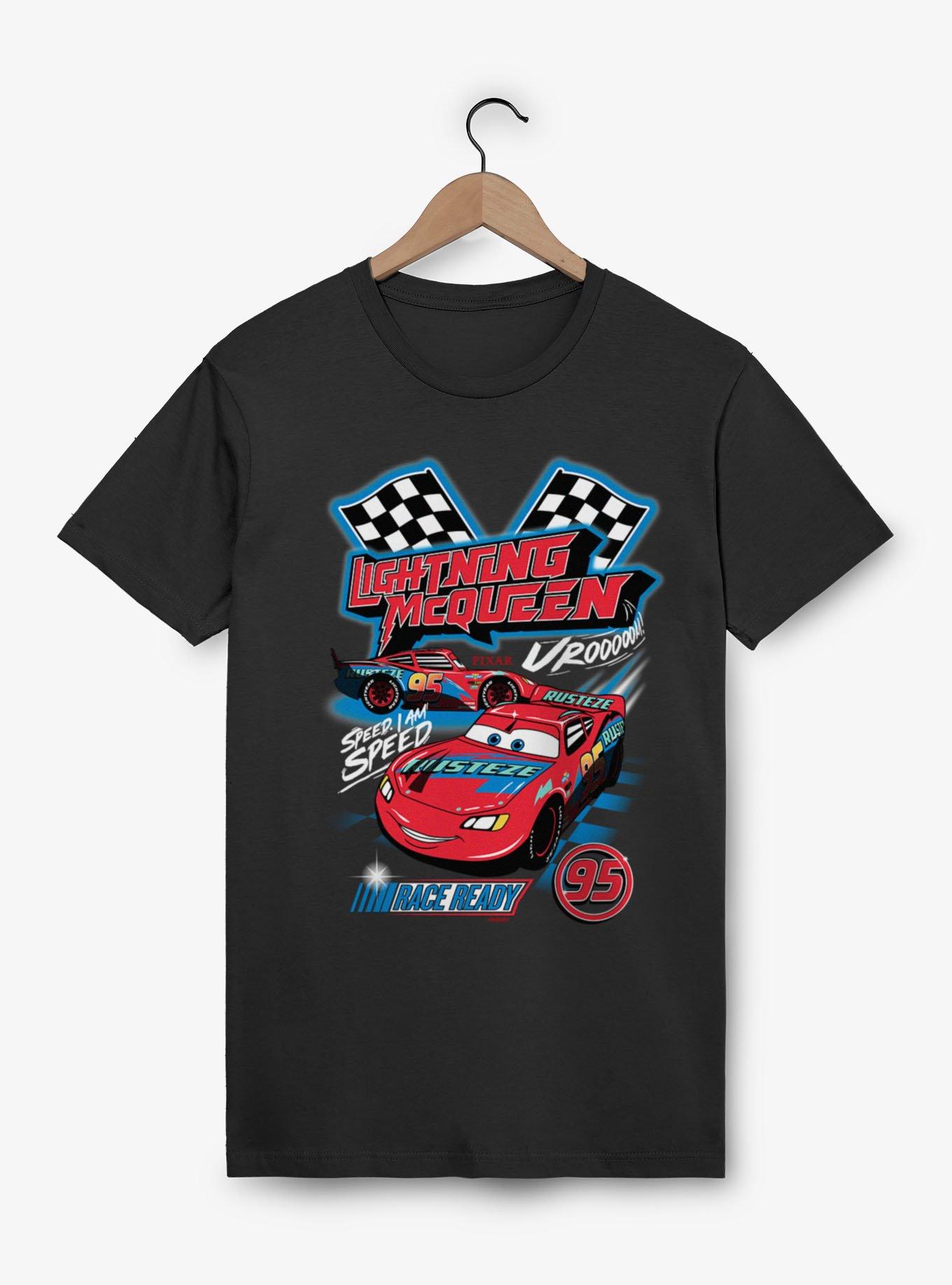 Disney Cars Lightning McQueen Speed Racing Mash Up Mineral Wash T-Shirt