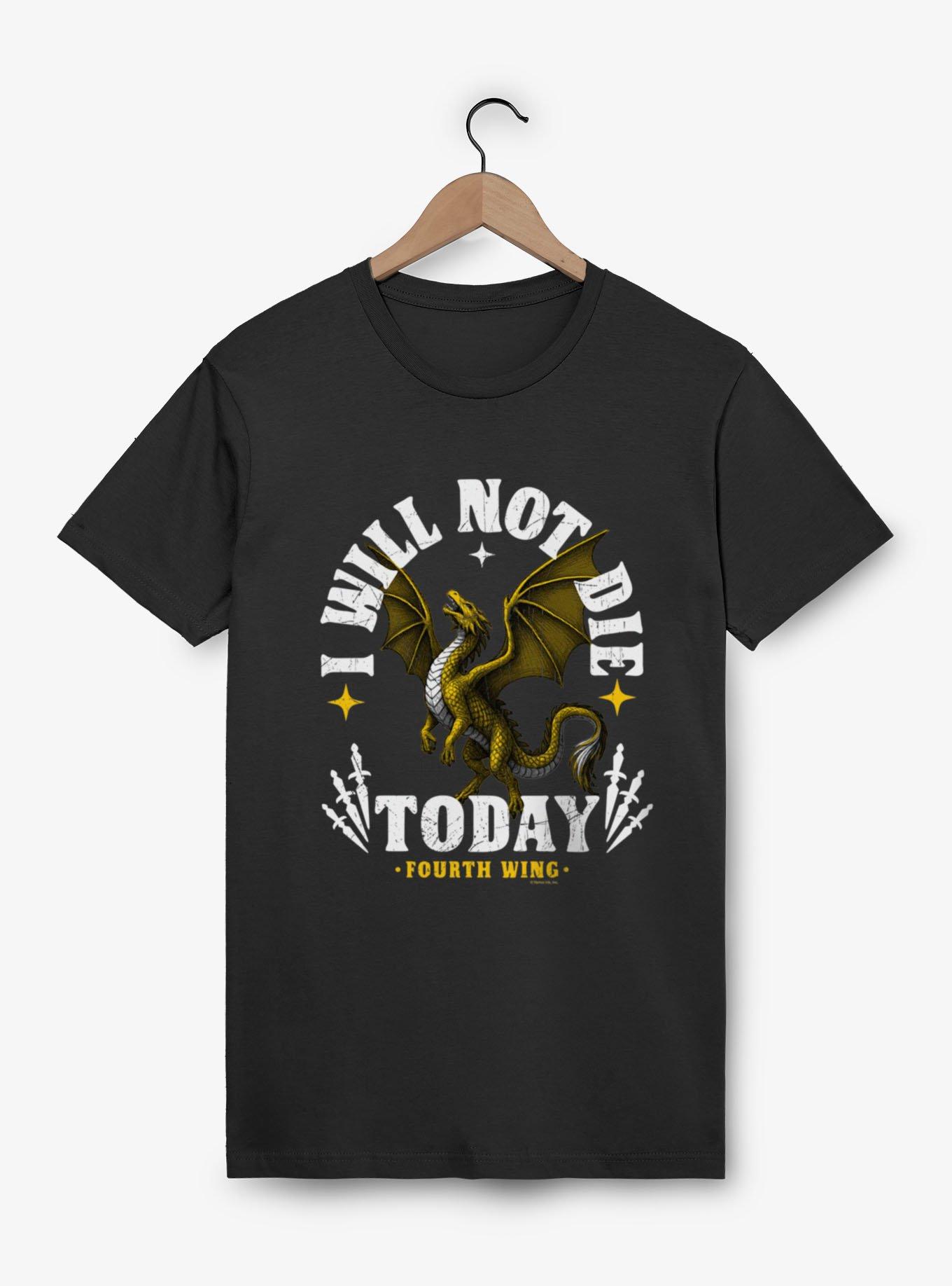 Fourth Wing The Empyrean Will Not Die Mineral Wash T-Shirt, , hi-res