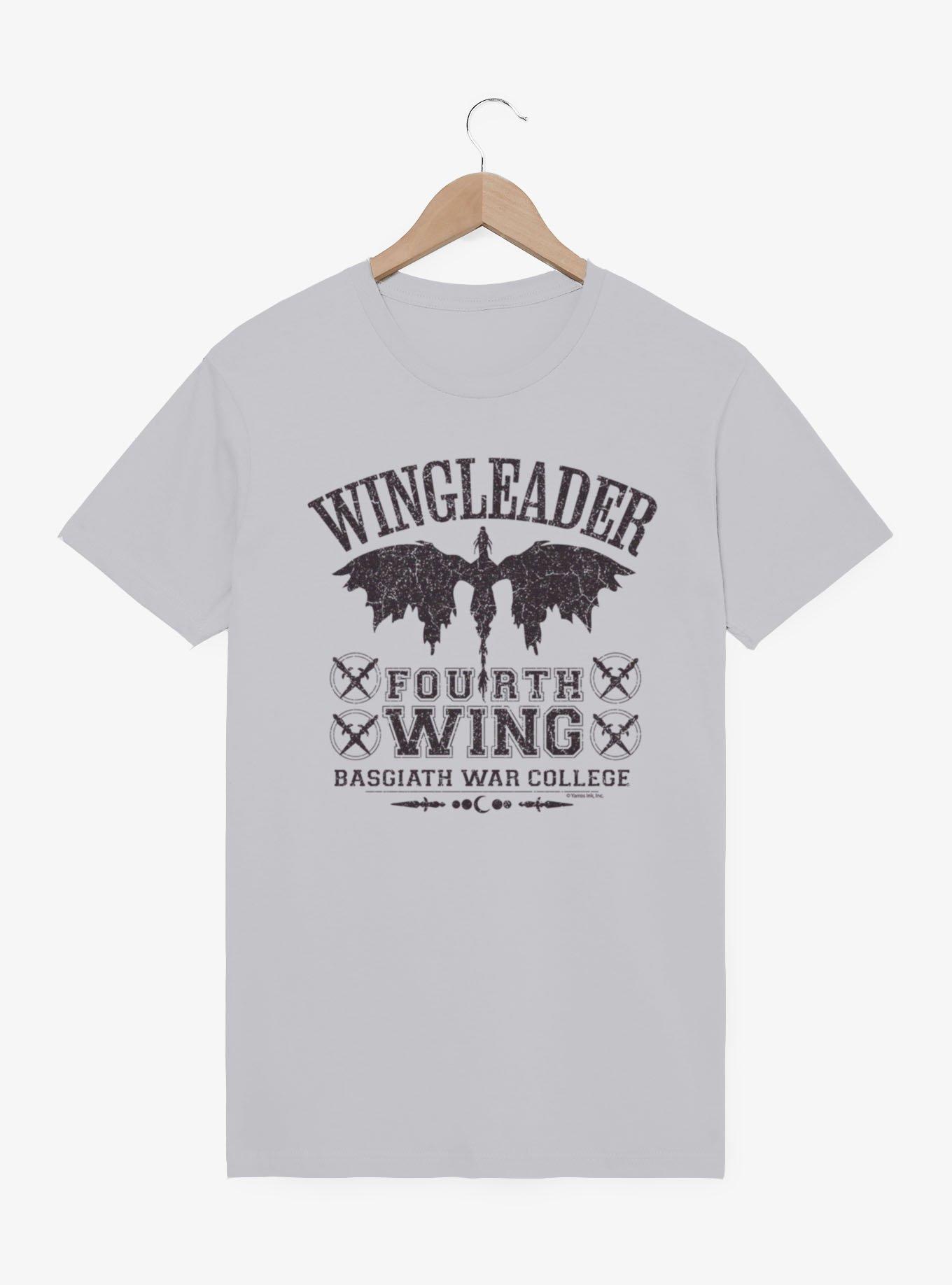 Fourth Wing The Empyrean Wingleader Basgiath War College Mineral Wash T-Shirt, , hi-res