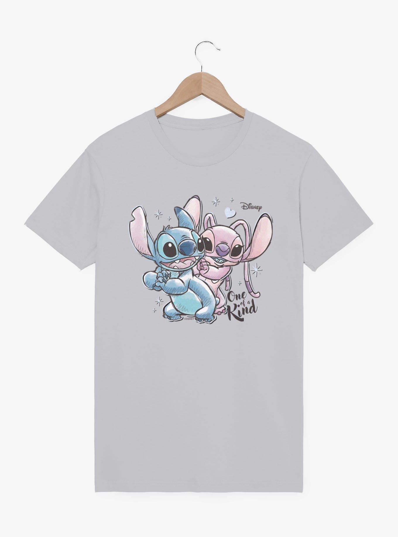 Disney Lilo and Stitch Stitch And Angel One Of A Kind Mineral Wash T-Shirt