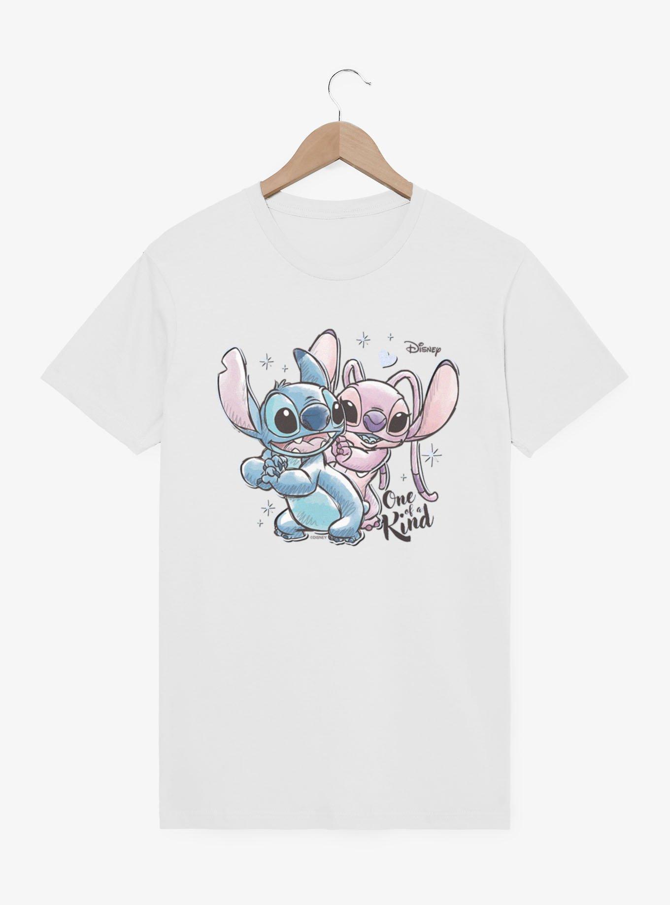 Disney Lilo and Stitch Stitch And Angel One Of A Kind Mineral Wash T-Shirt