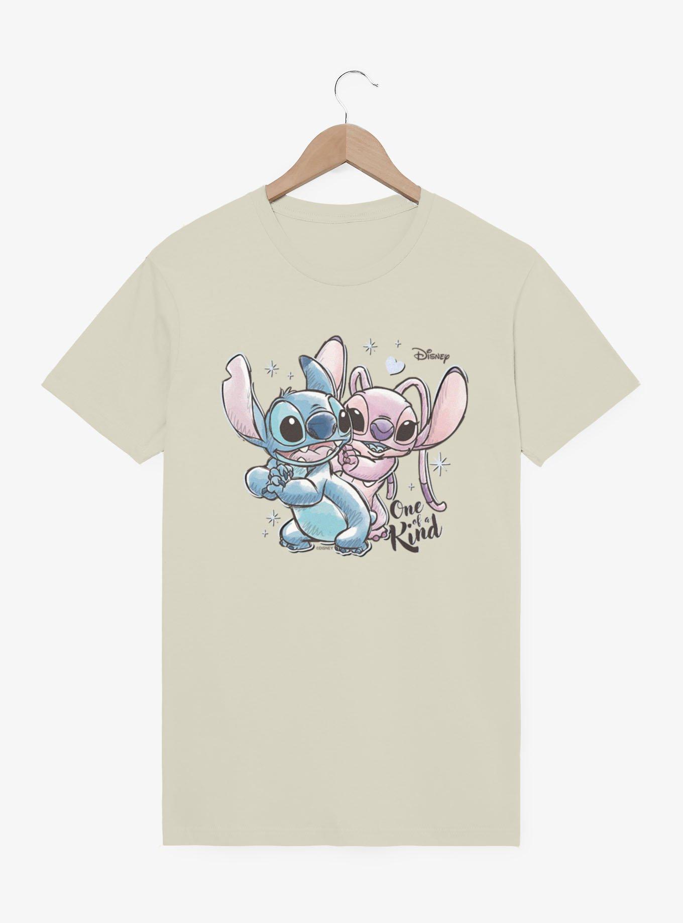 Disney Lilo and Stitch Stitch And Angel One Of A Kind Mineral Wash T-Shirt