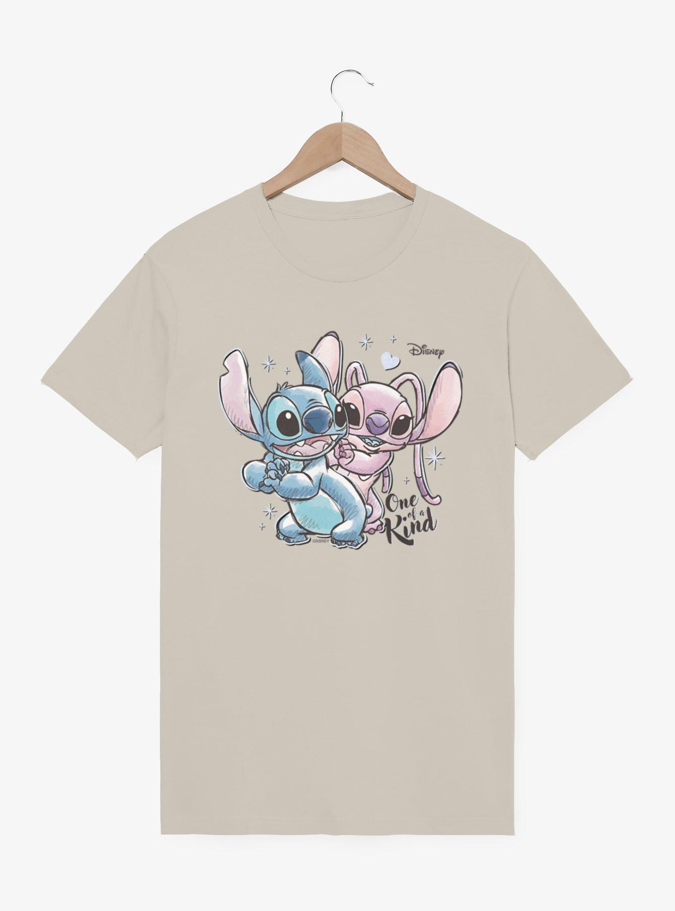 Disney Lilo and Stitch Stitch And Angel One Of A Kind Mineral Wash T-Shirt
