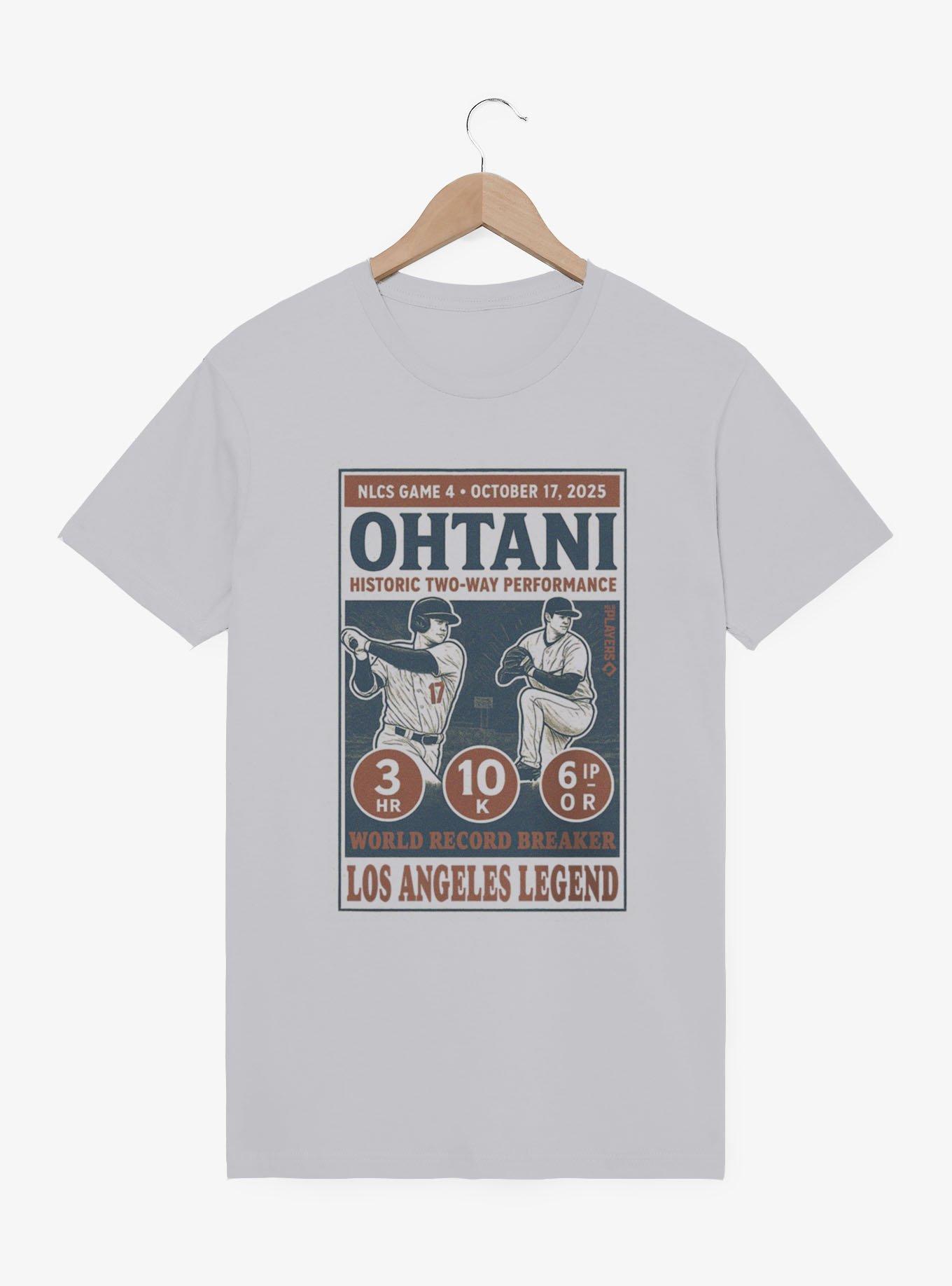 MLB Shohei Ohtani LA Legends Poster Mineral Wash T-Shirt, , hi-res