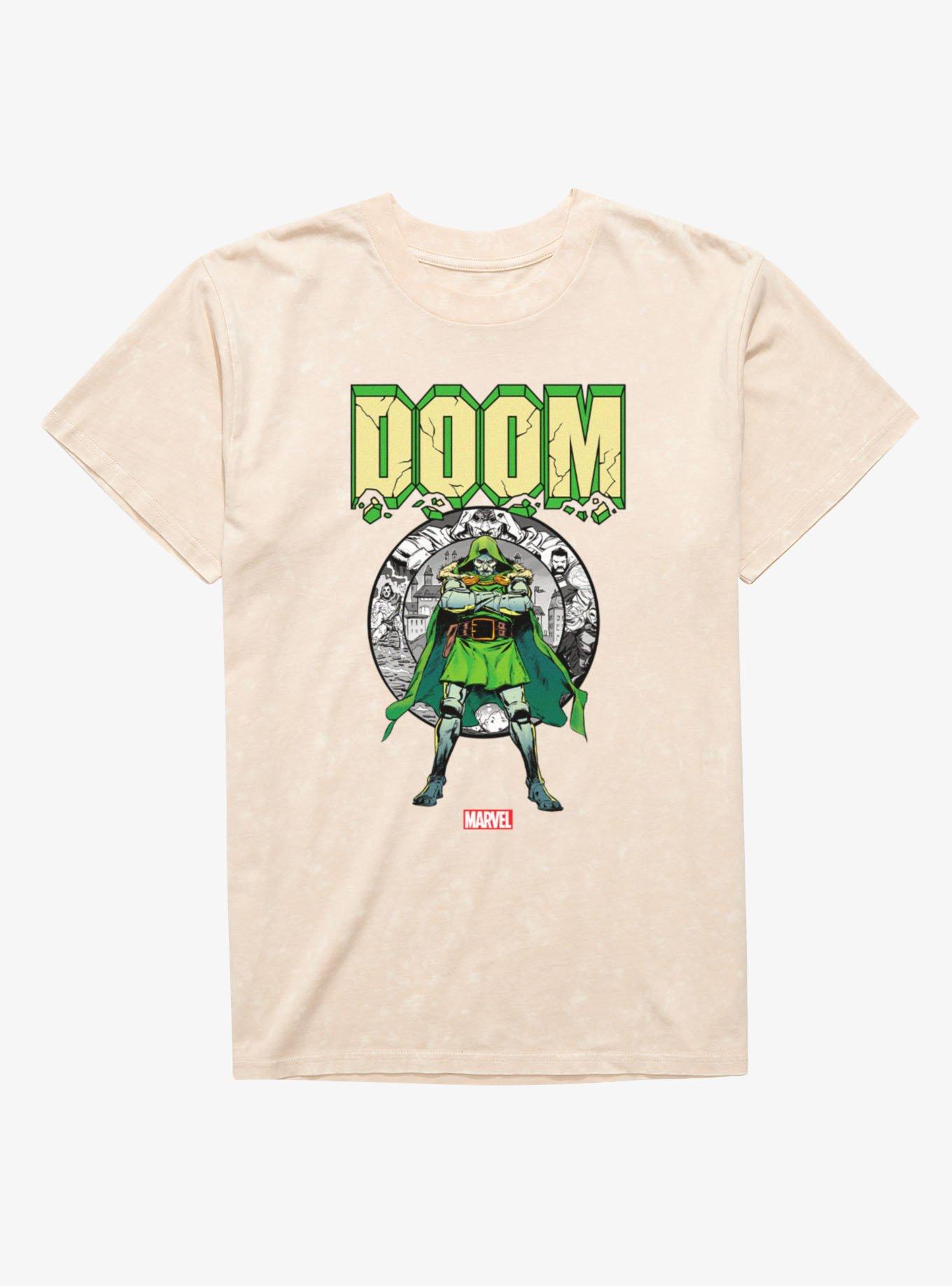 Marvel Comics Doom Crumble Pose Mineral Wash T-Shirt, , hi-res