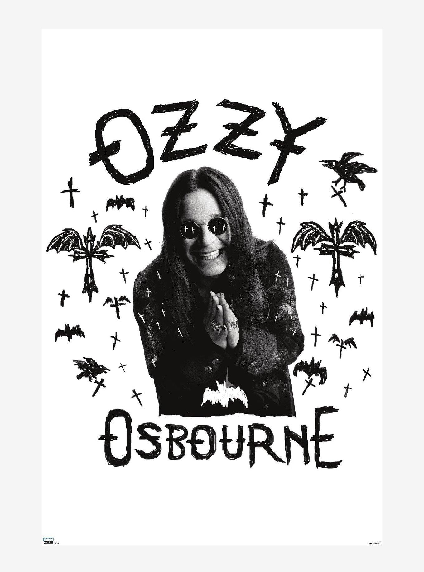 Ozzy Osbourne Crosses & Bats Poster, , hi-res