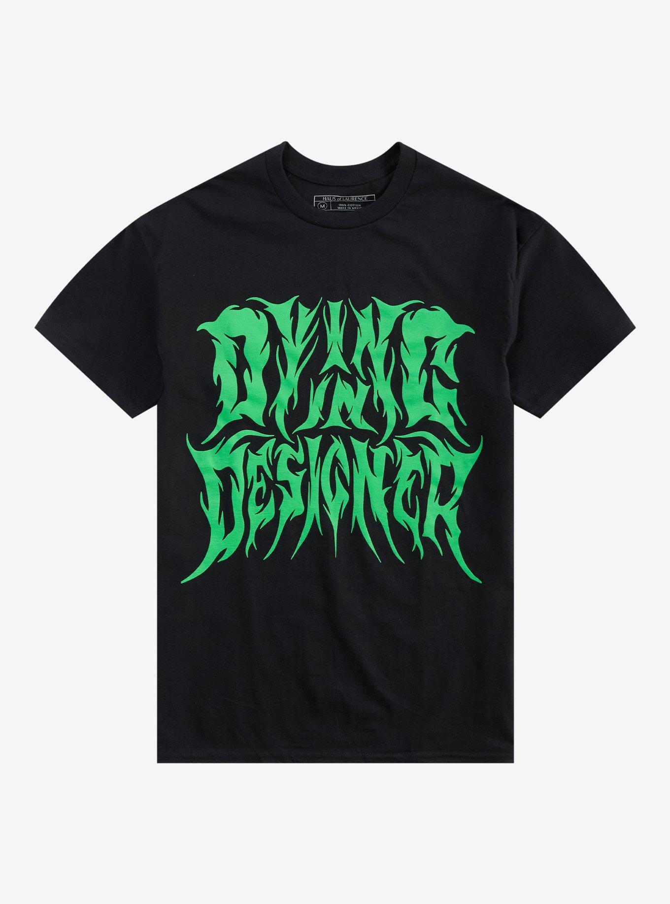 Dying In Designer Green Logo T-Shirt, , hi-res