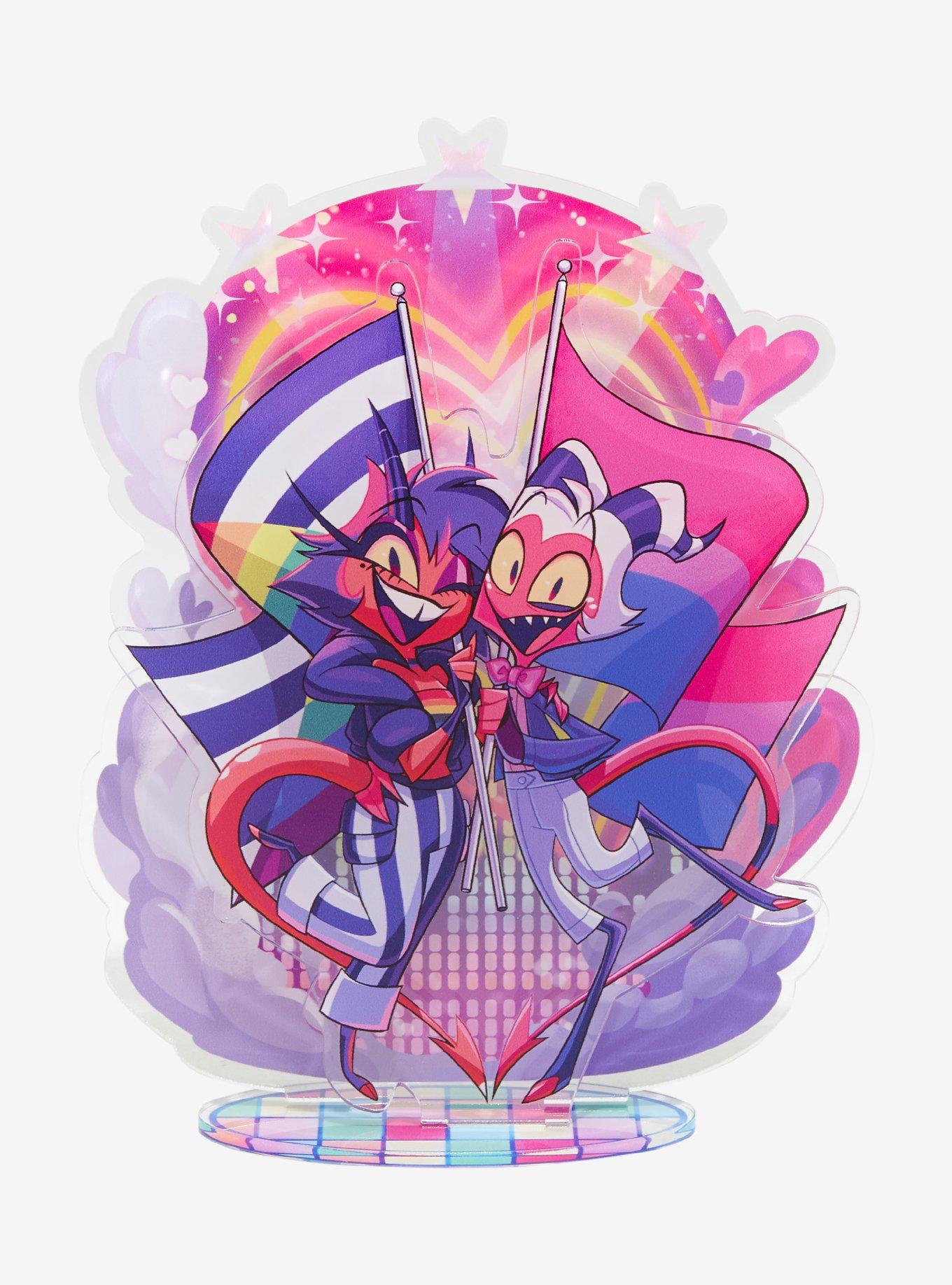 Helluva Boss Millie & Moxxie Pride Acrylic Stand, , hi-res