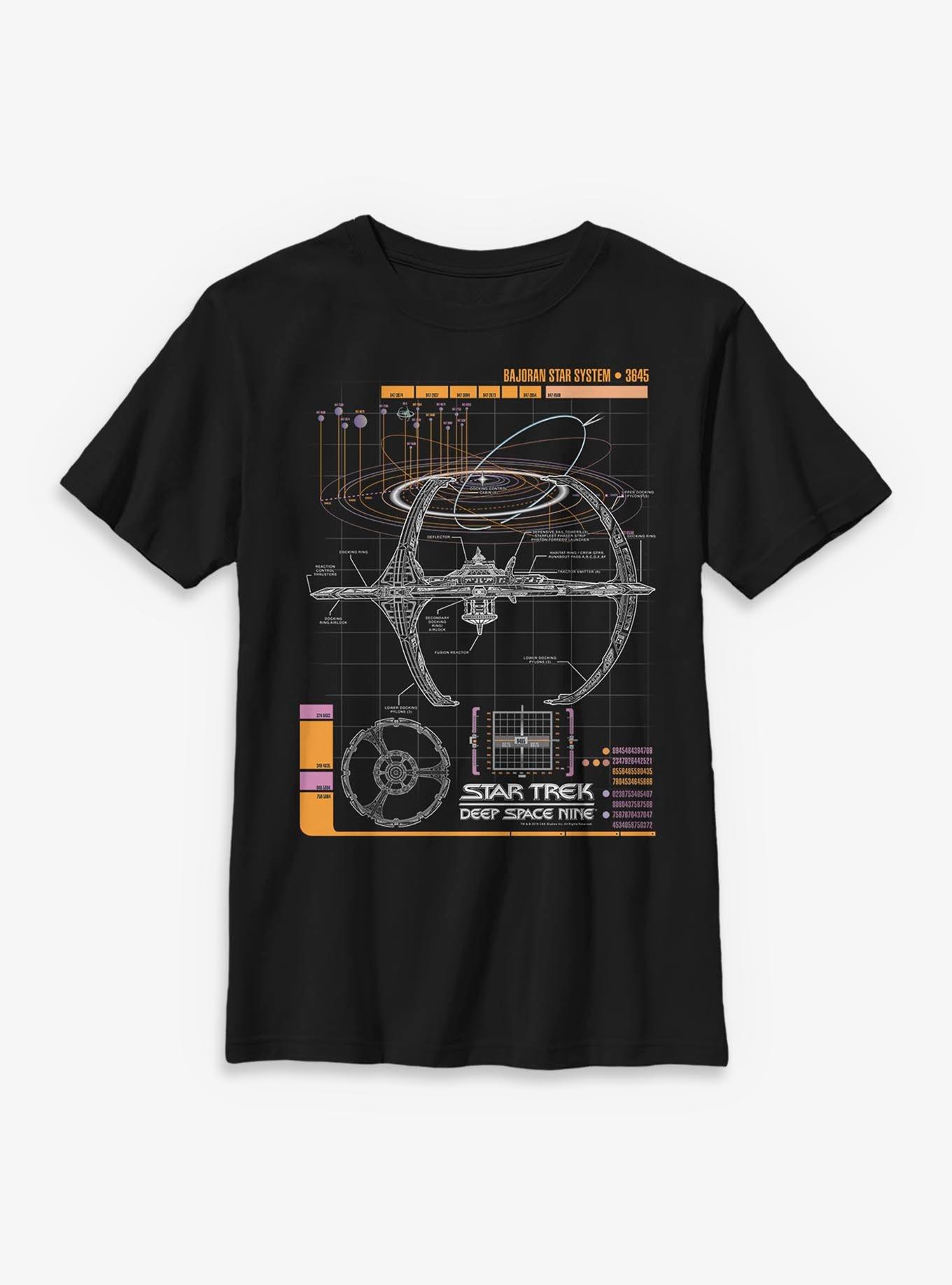 Star Trek: Deep Space Nine Schematic Youth T-Shirt