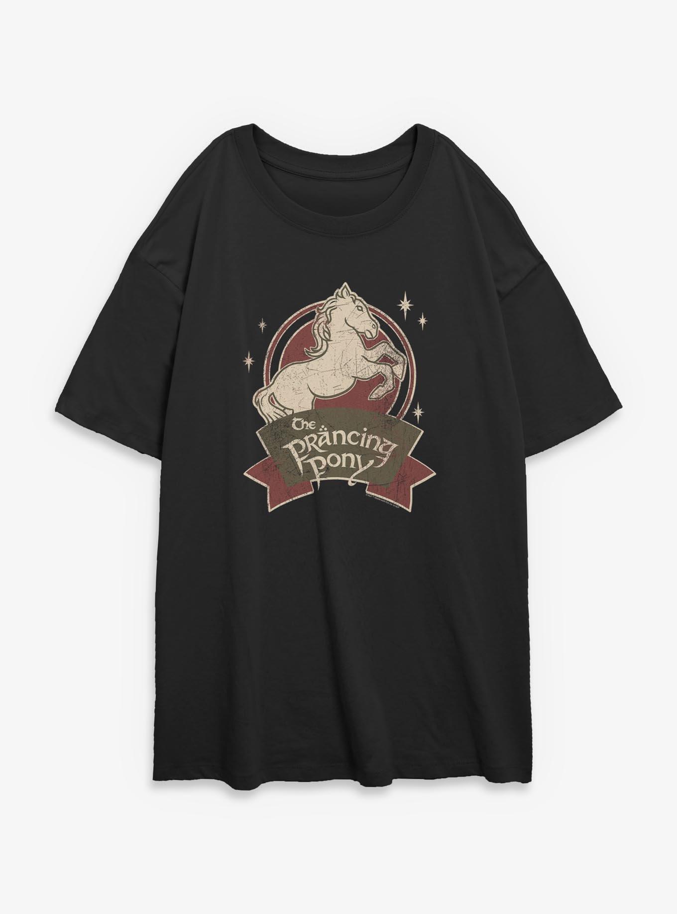The Lord of the Rings Prancing Pony Womens Oversized T-Shirt, , hi-res