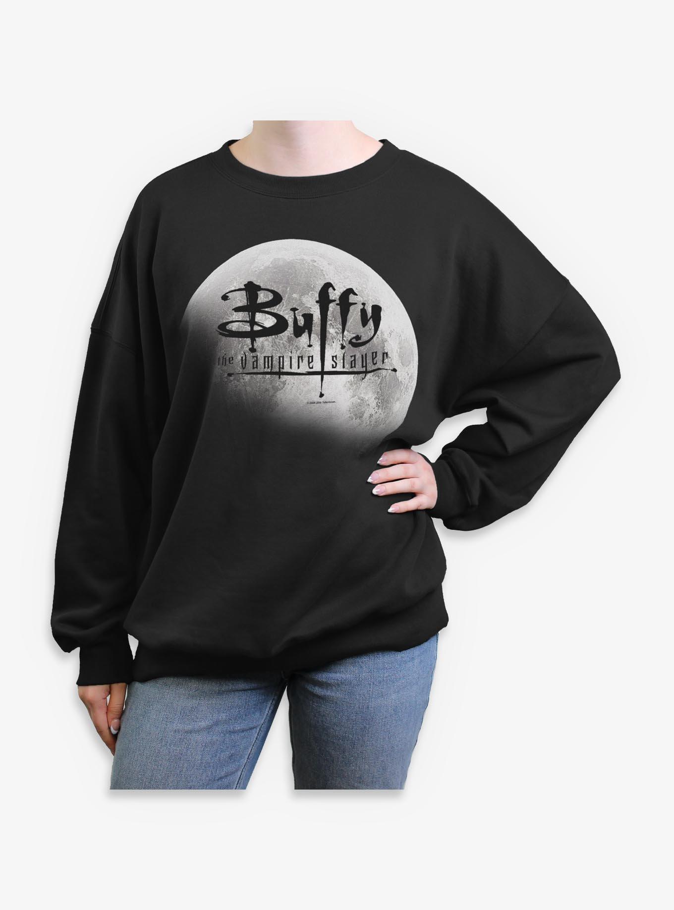 Buffy The Vampire Slayer Moon Womens Oversized Sweatshirt
