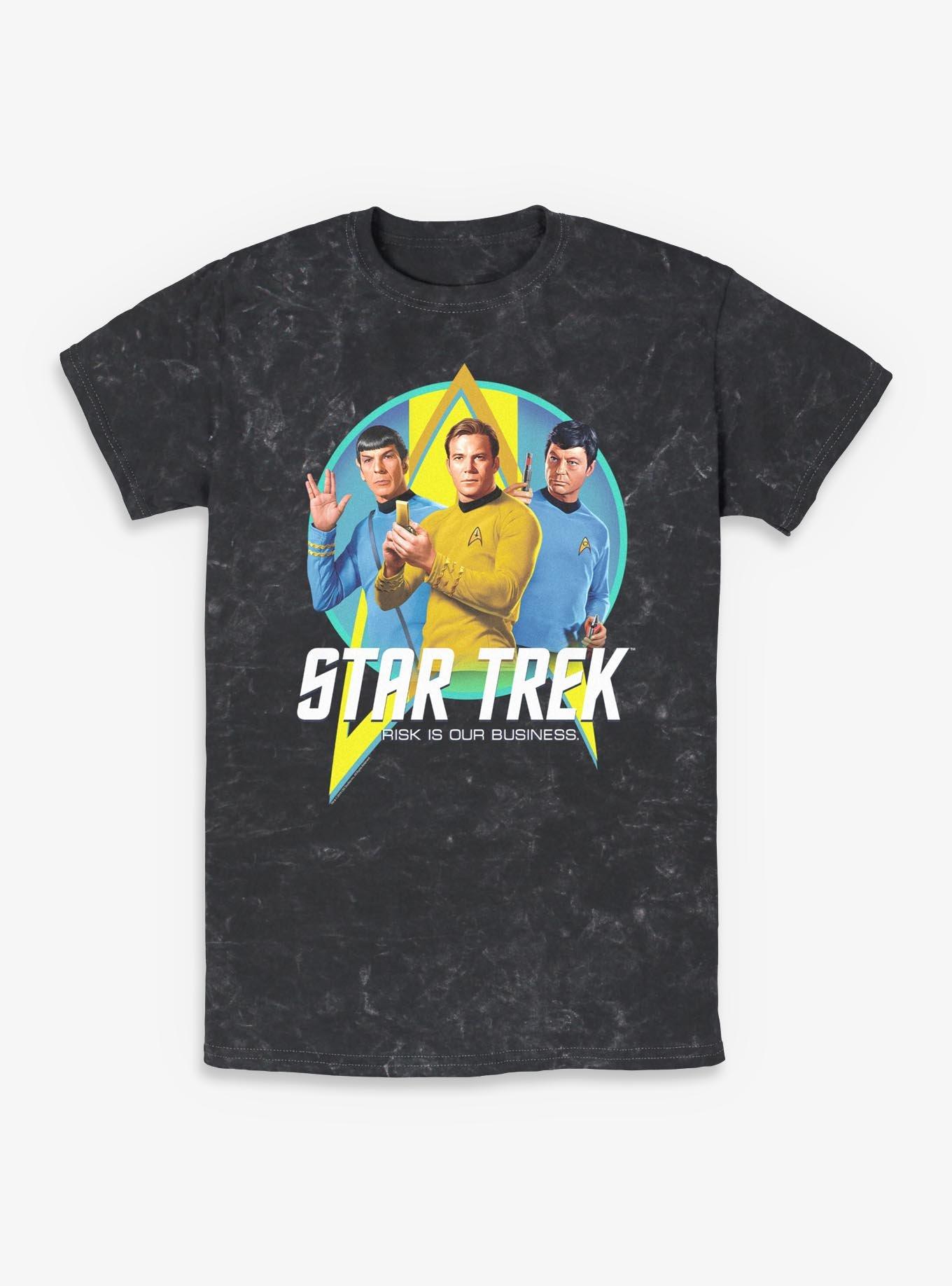 Star Trek Risk Is Our Business Trio Mineral Wash T-Shirt, , hi-res