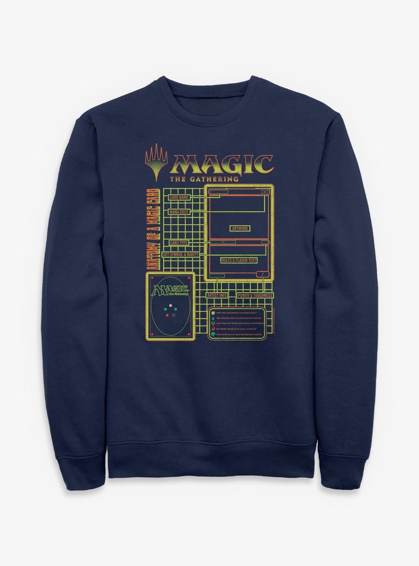 Magic: The Gathering Card Schematic Sweatshirt, , hi-res