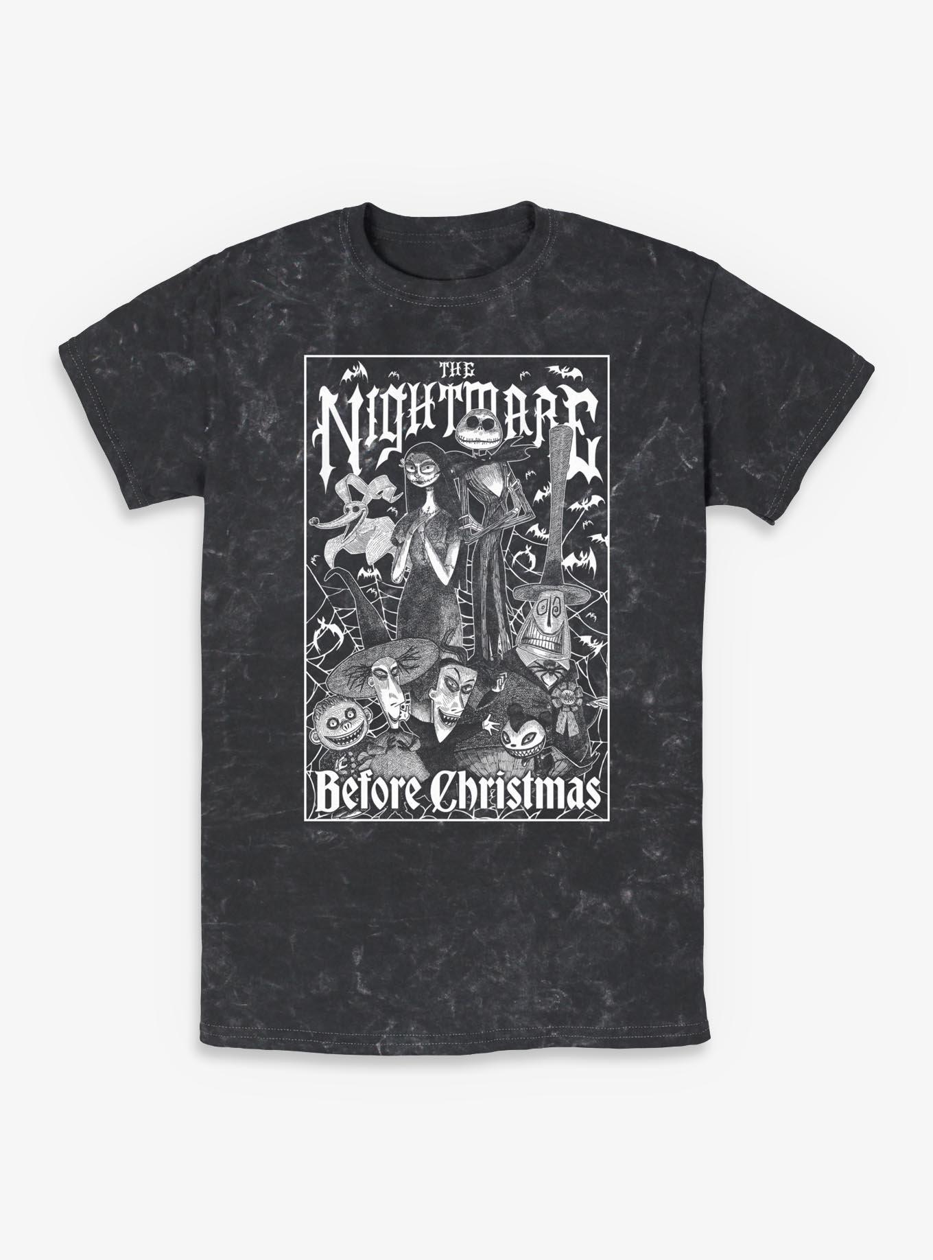 Disney The Nightmare Before Christmas Metal Box Mineral Wash T-Shirt, , hi-res