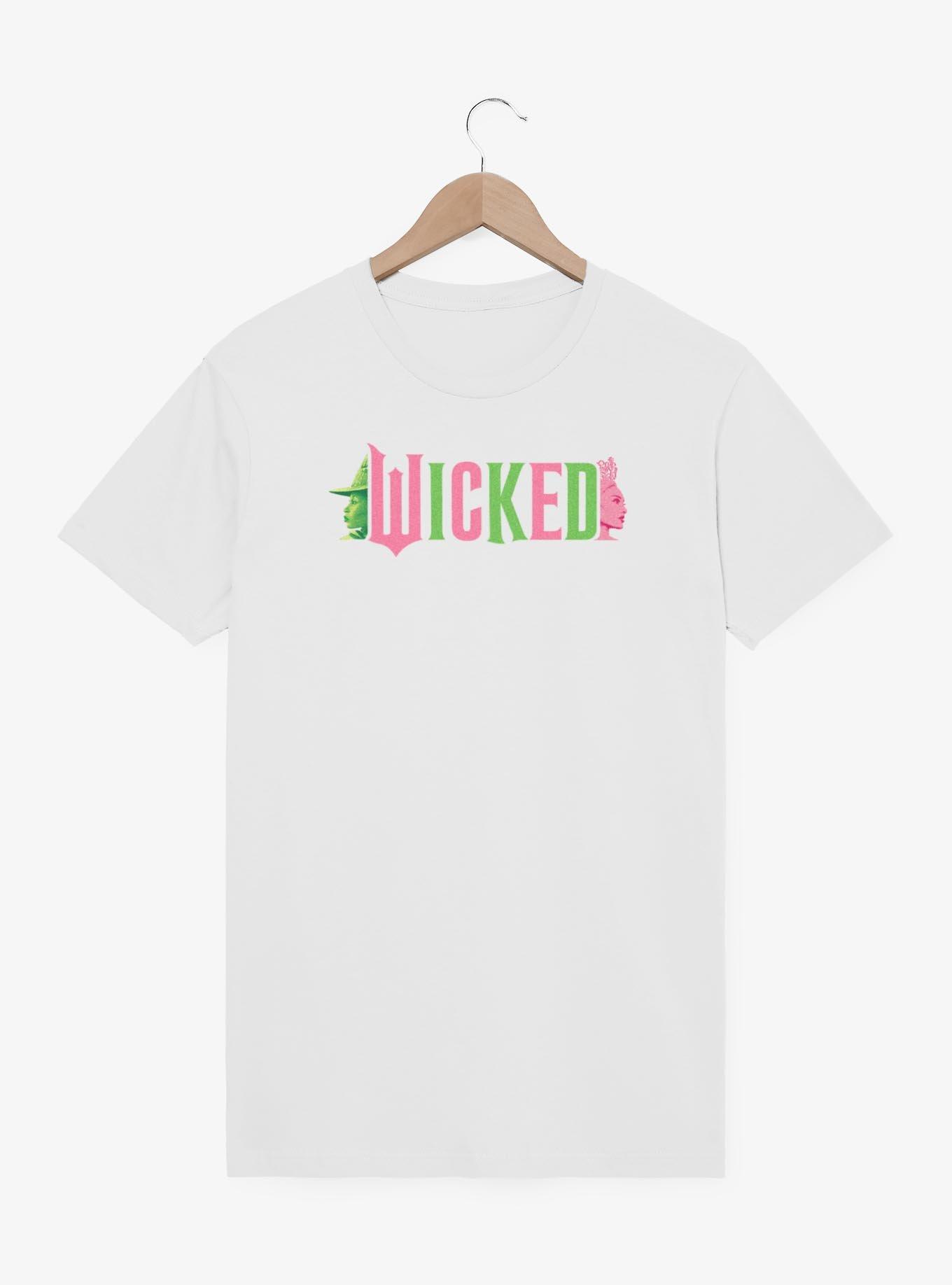 Wicked Elphaba and Glinda Silhouettes Logo T-Shirt, , hi-res