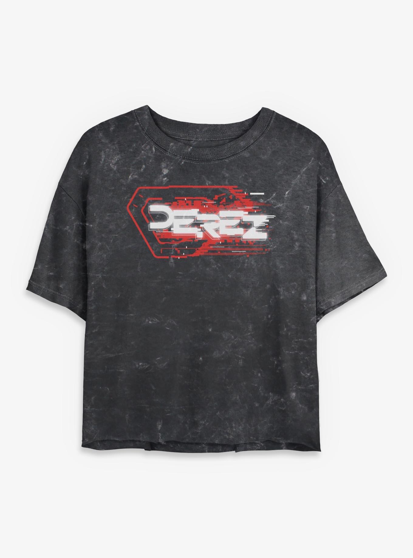 Tron: Ares Derez Womens Mineral Wash Crop T-Shirt, , hi-res