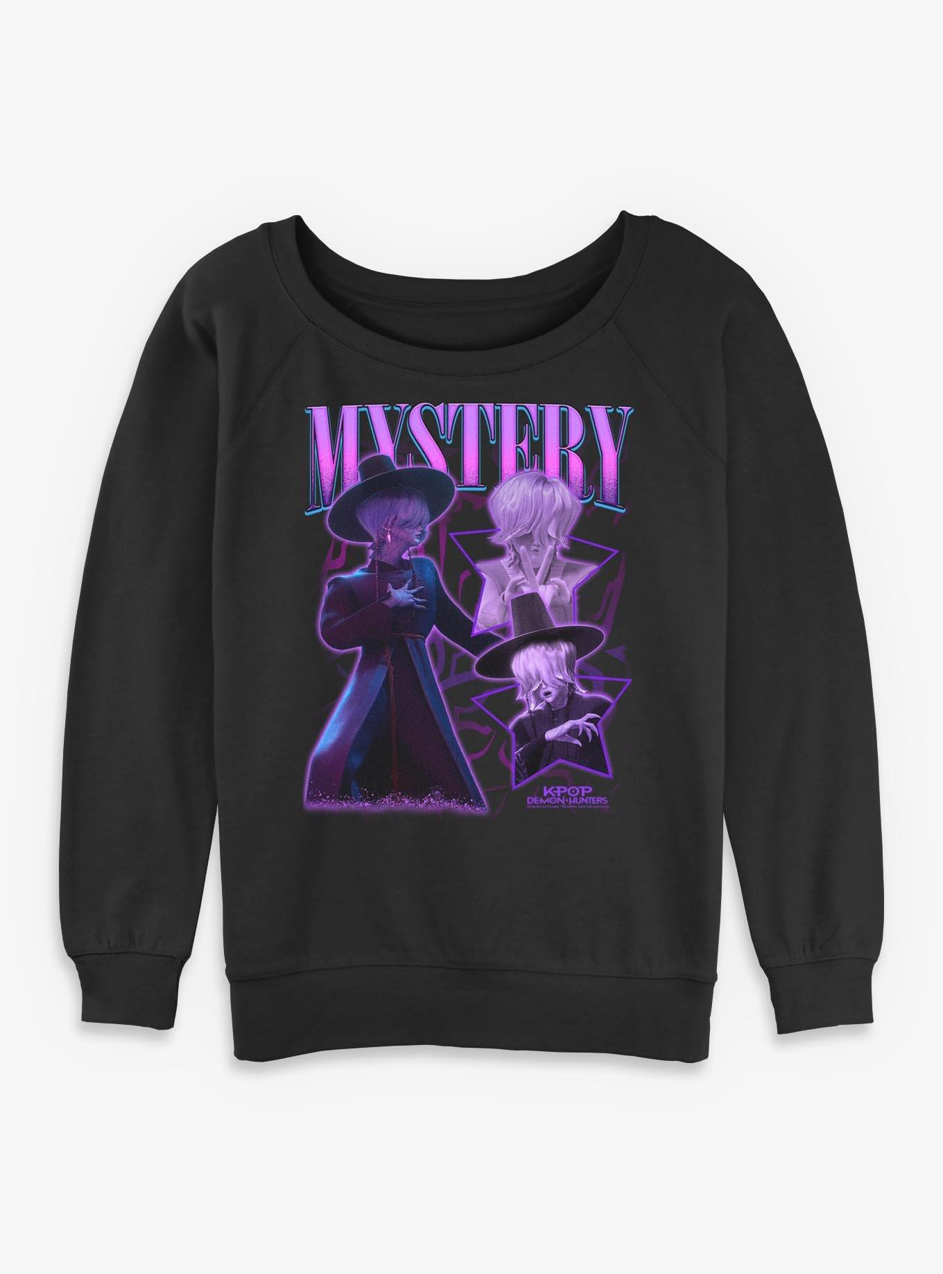 KPop Demon Hunters Saja Boys Y2K Mystery Womens Slouchy Sweatshirt