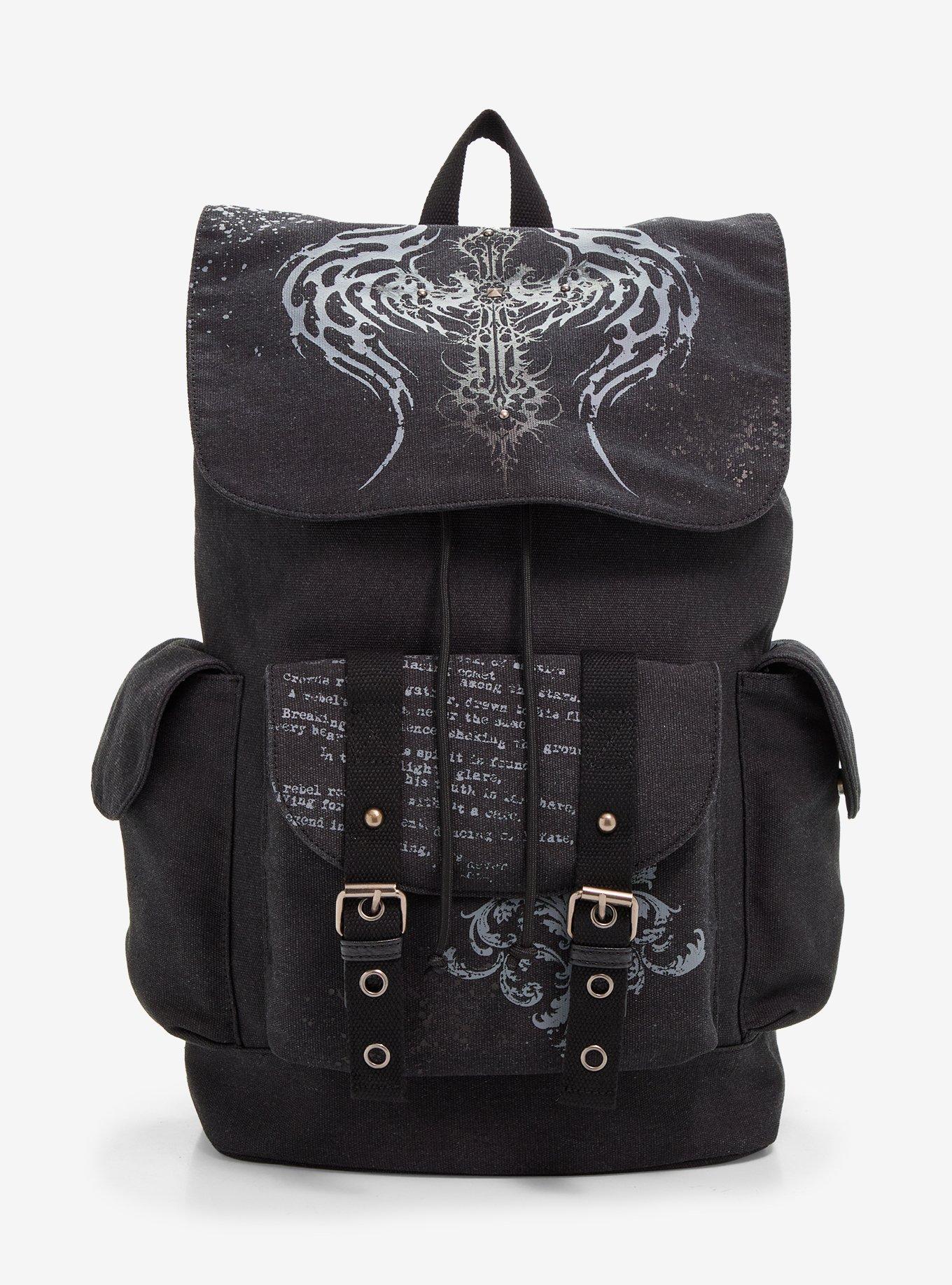 Grunge Cross Slouch Backpack, , hi-res