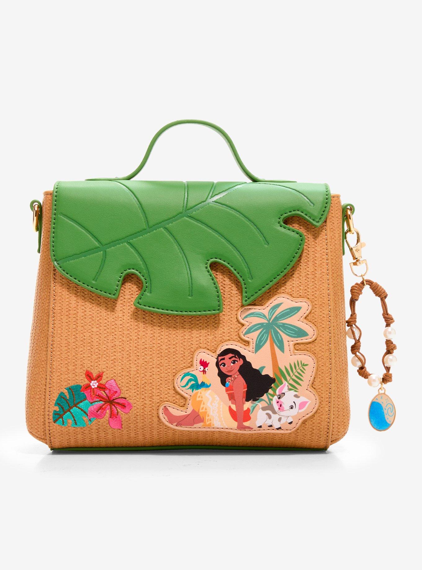 Her Universe Disney Moana Rattan Leaf Crossbody Bag With Charm, , hi-res