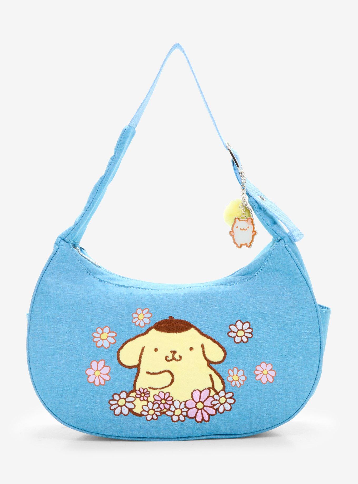 Her Universe Pompompurin Floral Chambray Shoulder Bag, , hi-res