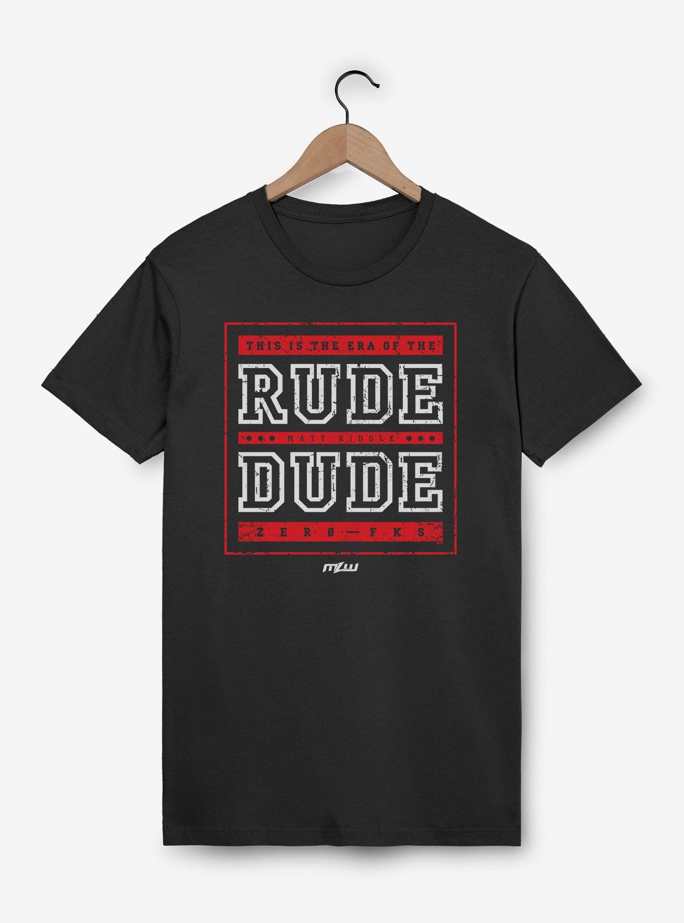 MLW Matt Riddle Rude Dude T-Shirt, , hi-res