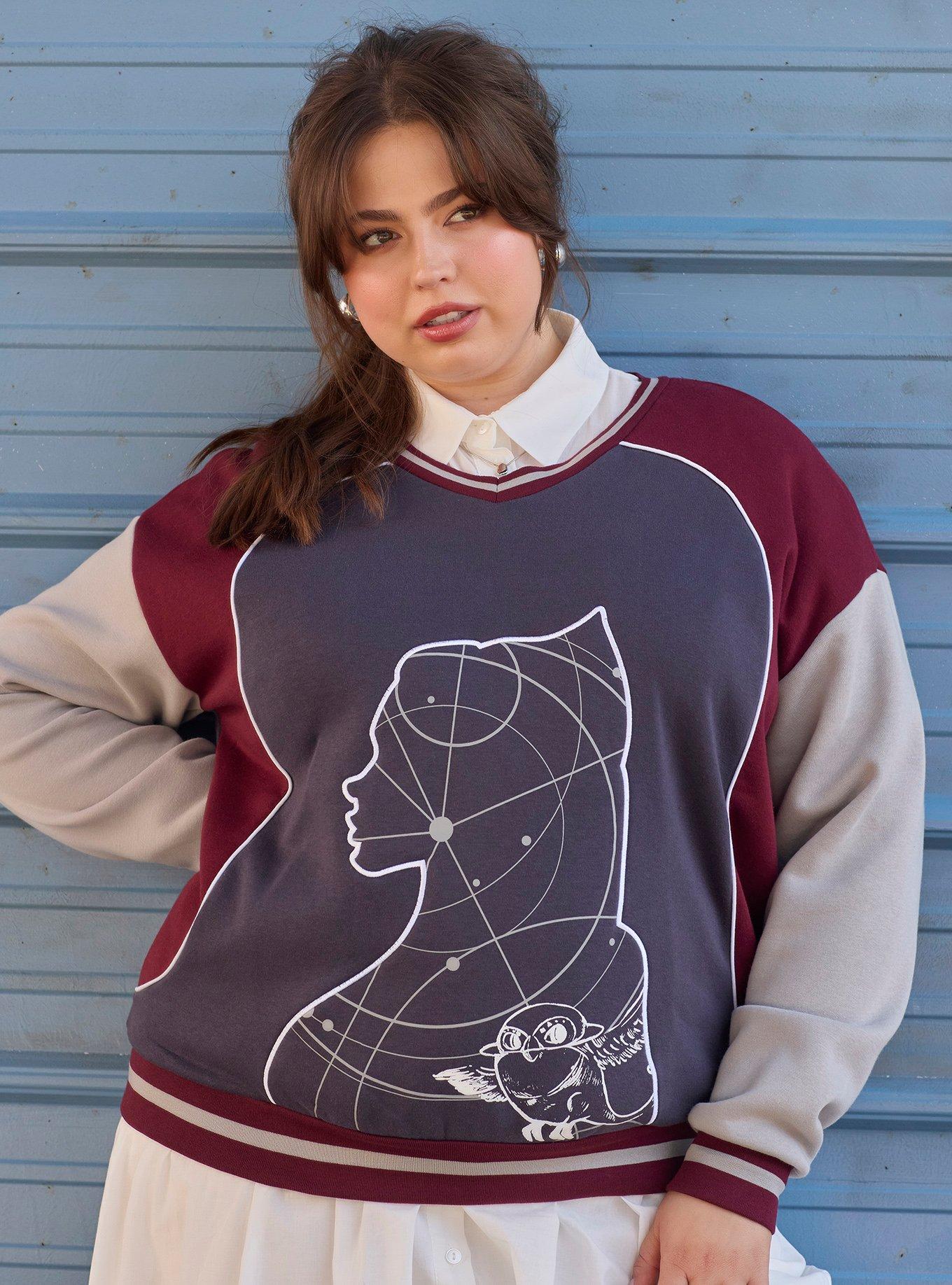 Her Universe Star Wars Ahsoka Celestial Plus Size Crewneck Her Universe Exclusive, , hi-res
