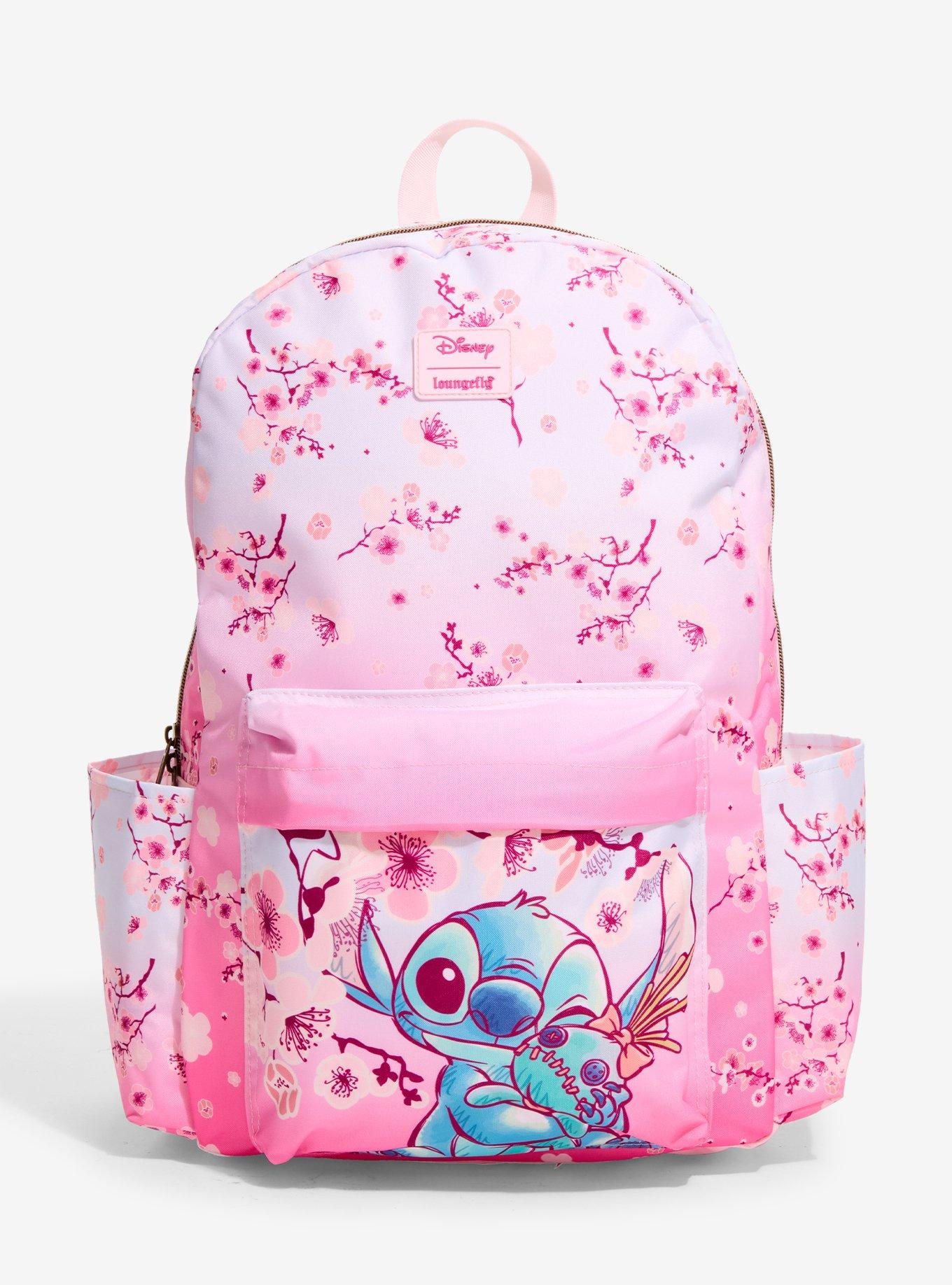 Loungefly Disney Stitch & Scrump Cherry Blossom Backpack, , hi-res