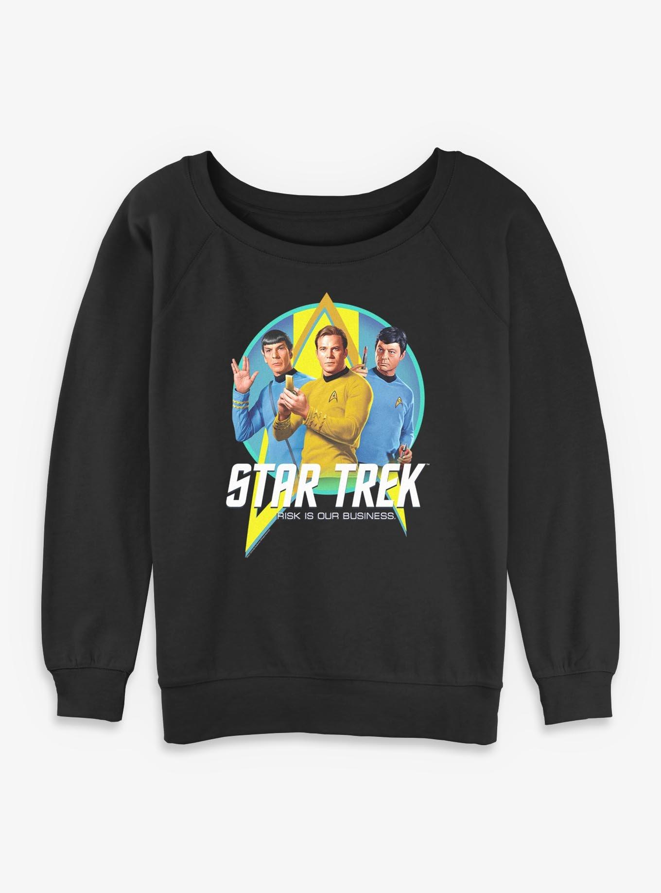 Star Trek Risk Is Our Business Trio Womens Slouchy Sweatshirt, , hi-res