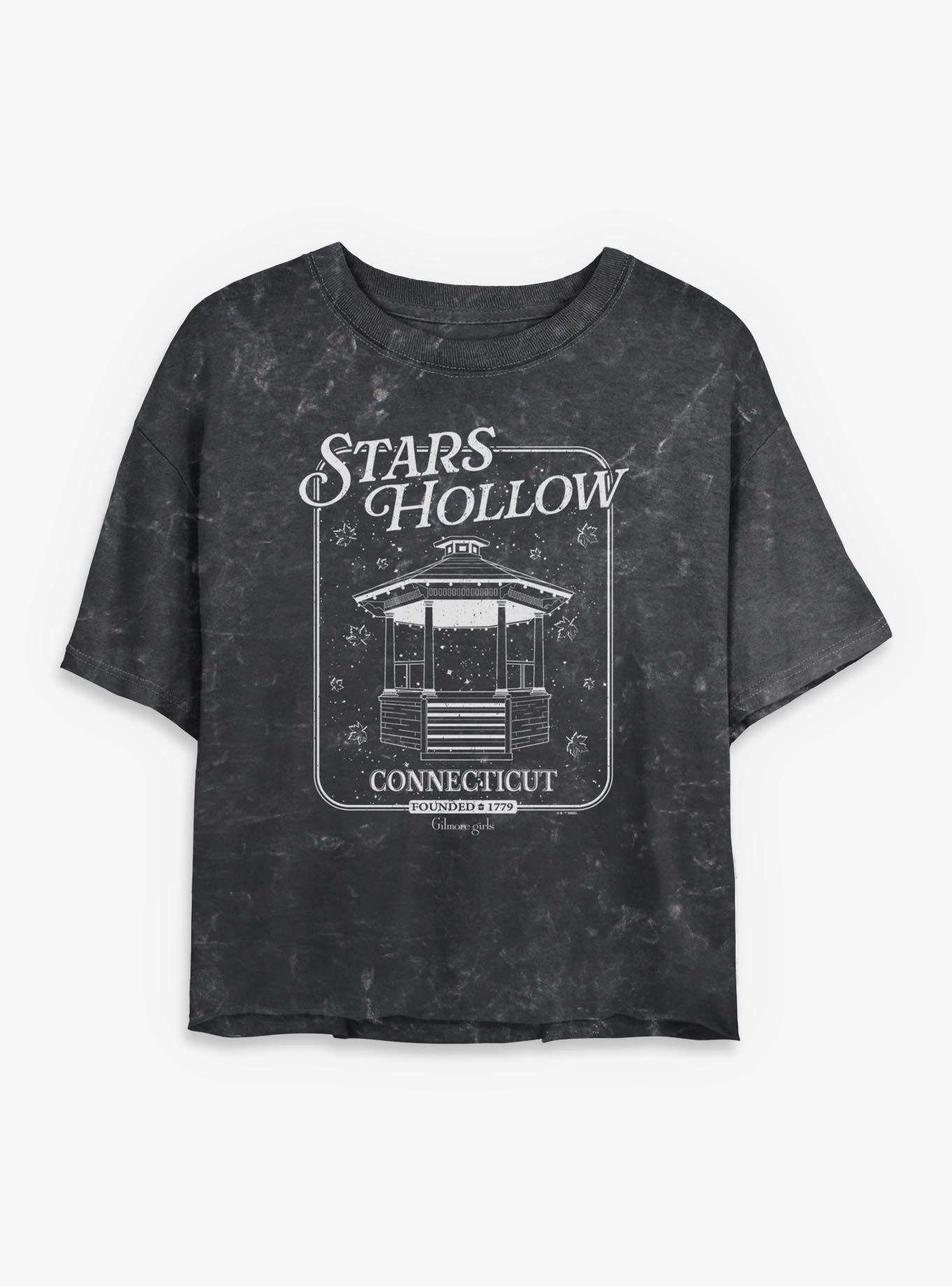Gilmore Girls Stars Hollow Destination Womens Mineral Wash Crop T-Shirt, , hi-res