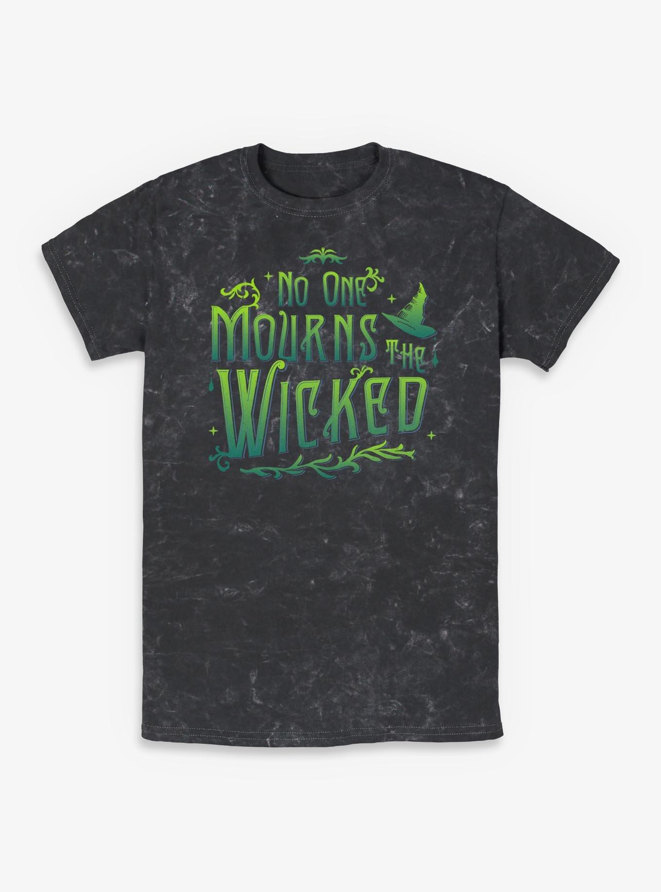 Wicked No One Mourns The Wicked Mineral Wash T-Shirt, , hi-res