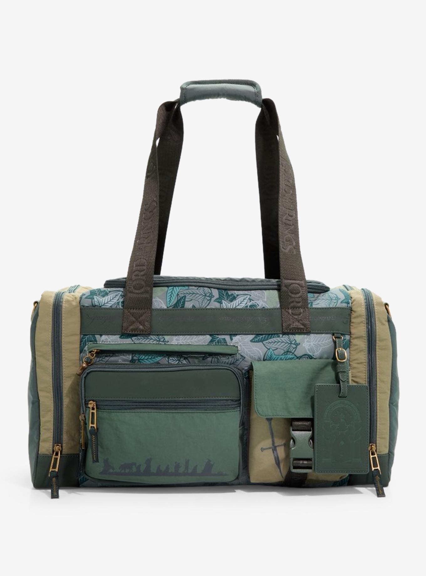 The Lord of The Rings Leaf of L&oacute;rien Camo Print Duffle Bag, , hi-res