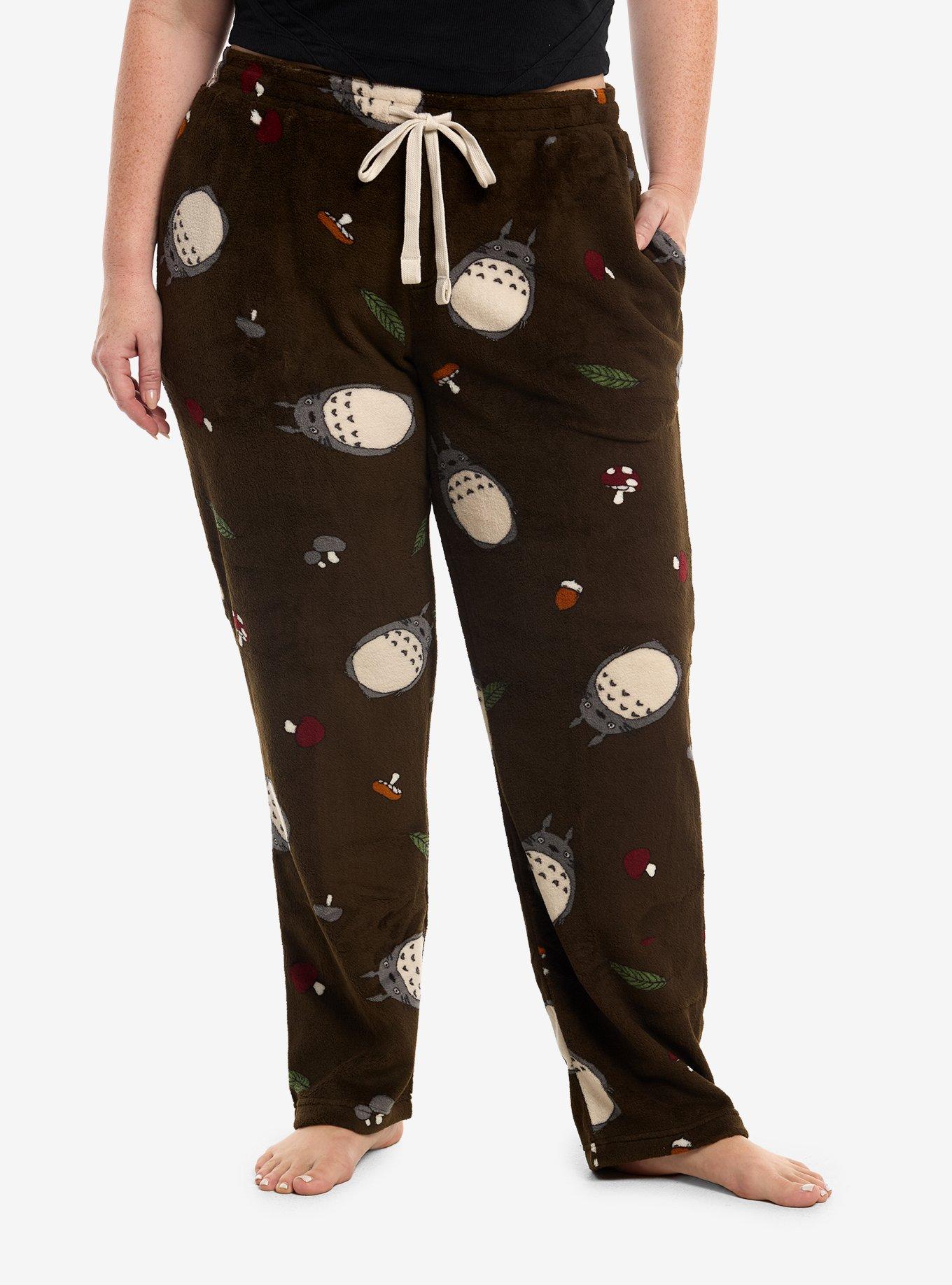 Studio Ghibli® My Neighbor Totoro Toss Fuzzy Pajama Pants Plus Size