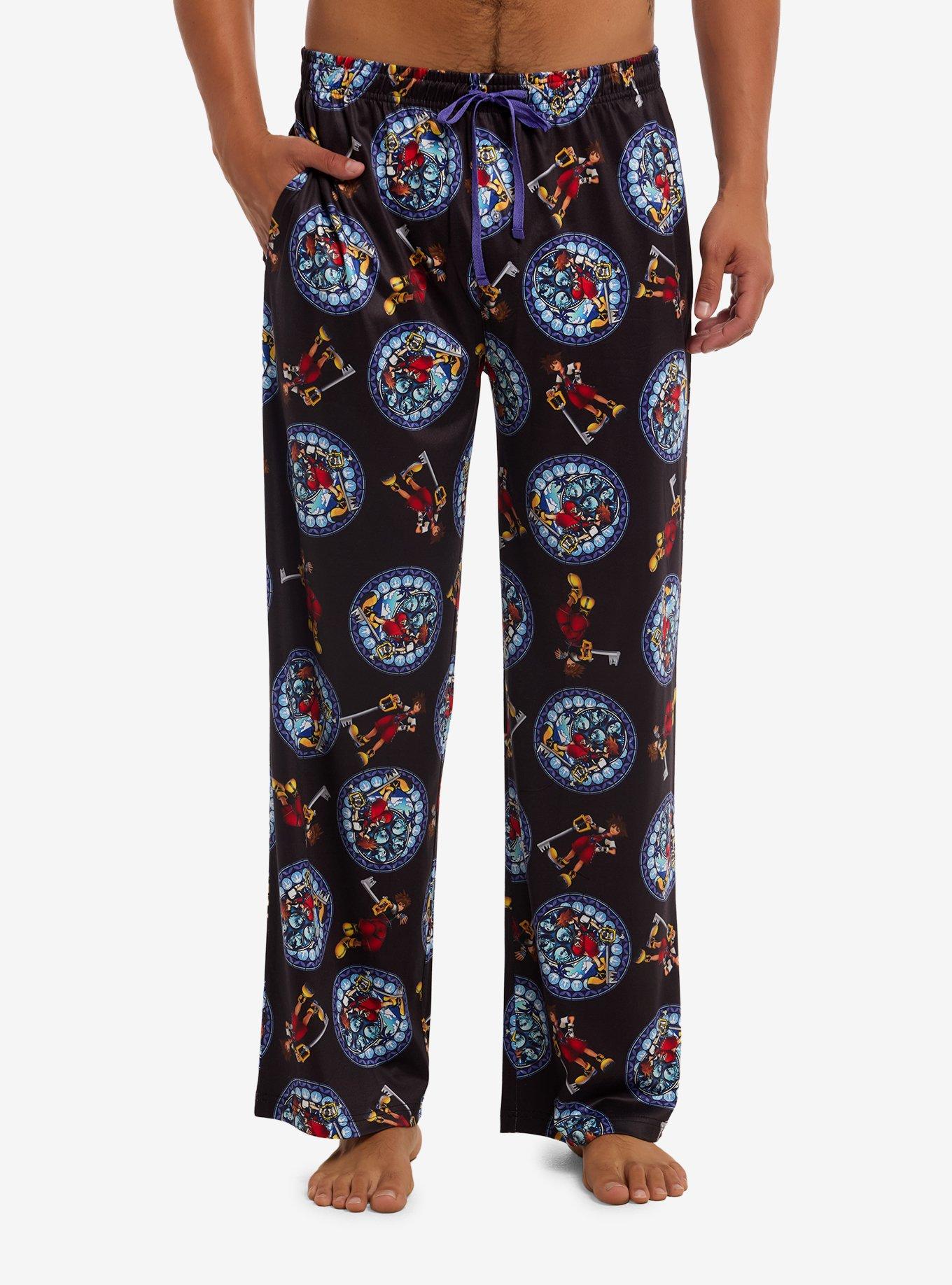 Disney Kingdom Hearts Sora Stained Glass Pajama Pants, , hi-res