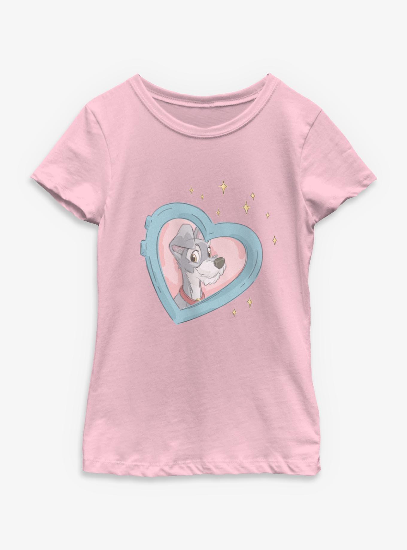 Disney Lady and the Tramp Tramp Heart Youth Girls T-Shirt, , hi-res