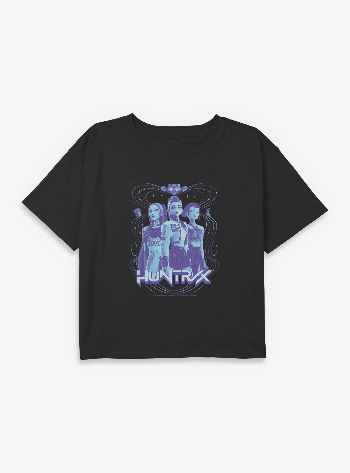 KPop Demon Hunters HUNTR/X Honmoon Youth Girls Boxy Crop T-Shirt, , hi-res
