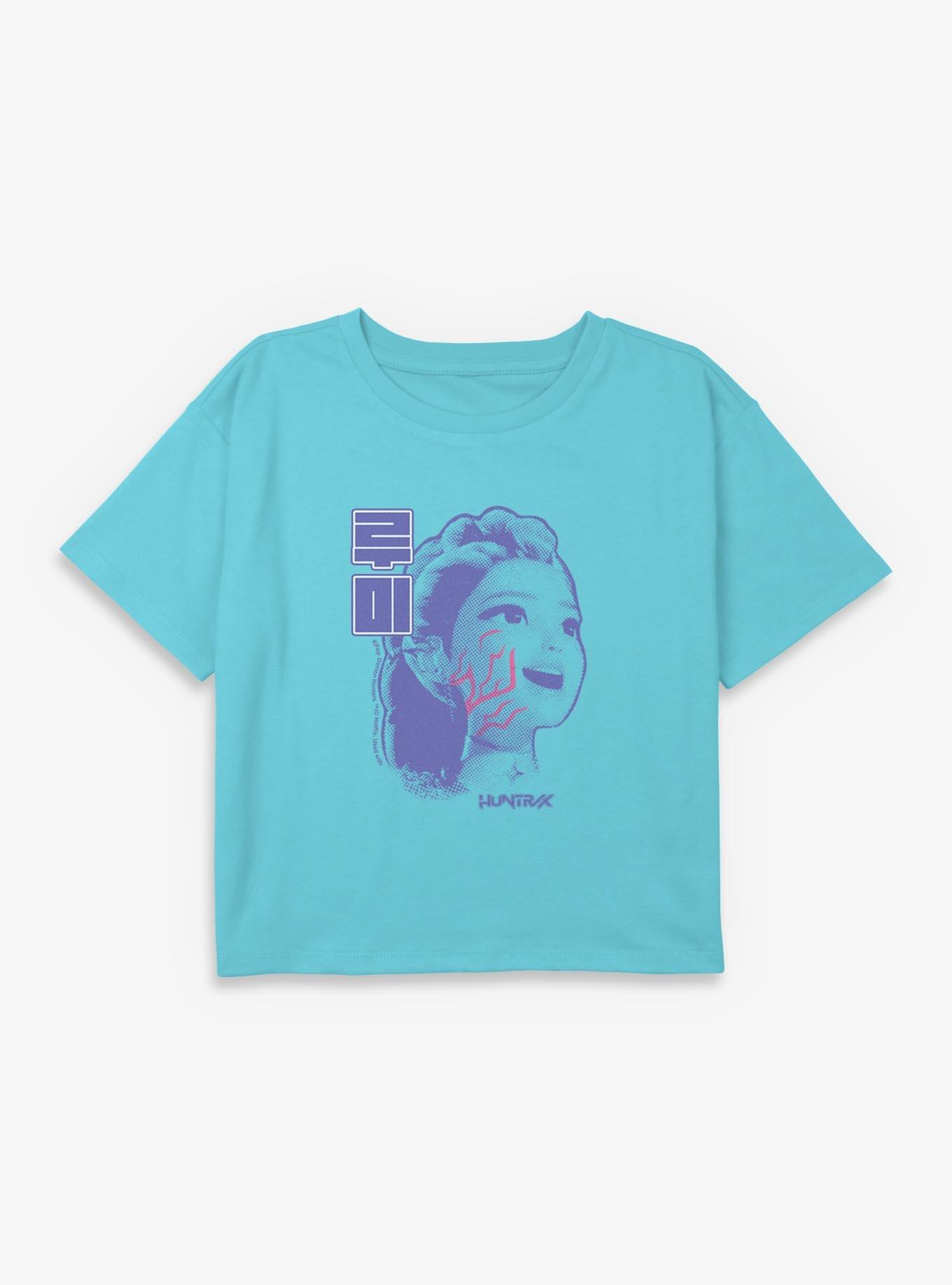 KPop Demon Hunters Rumi Huntrix Youth Girls Boxy Crop T-Shirt, , hi-res