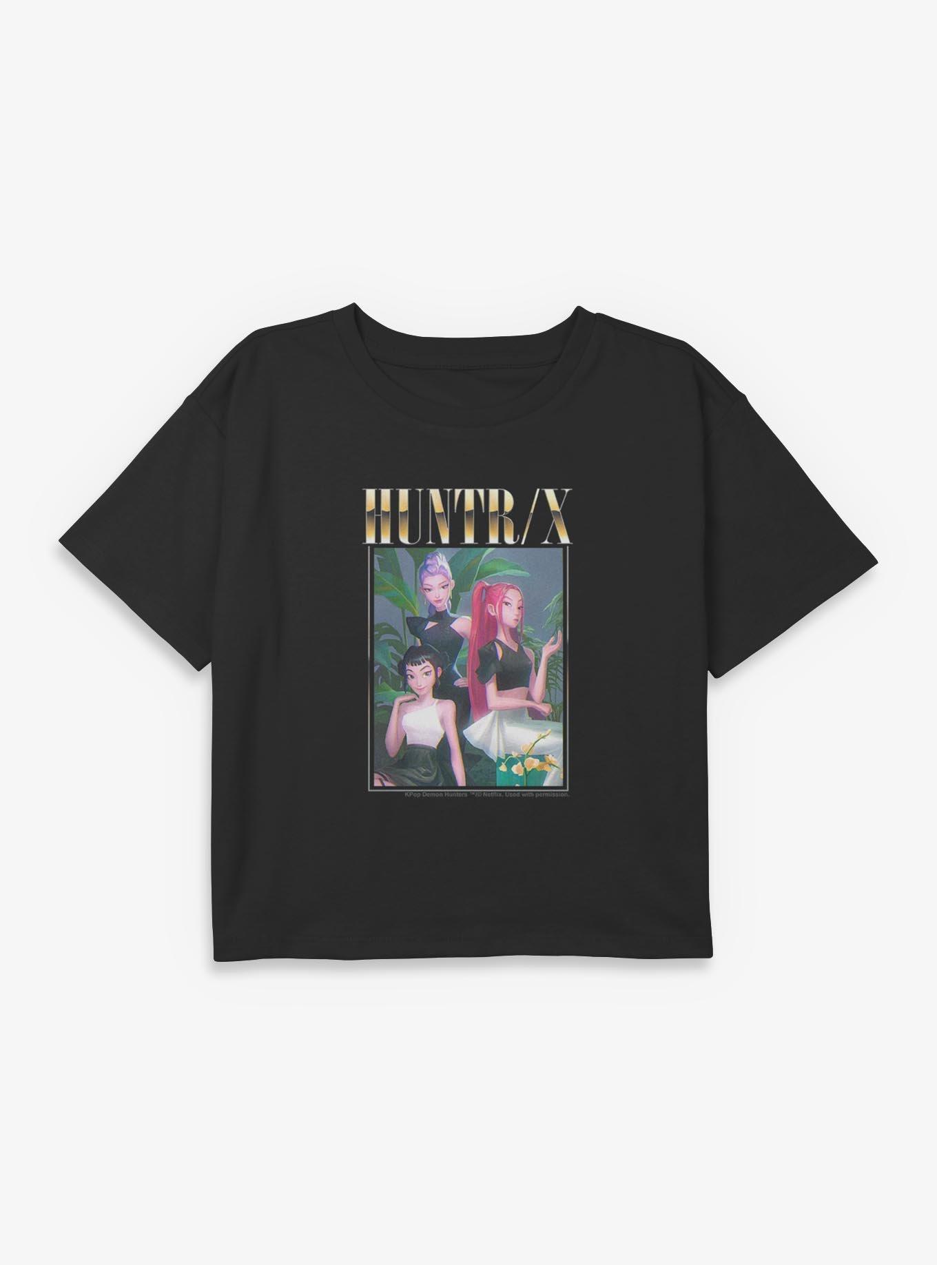 KPop Demon Hunters Huntrix Photocard Youth Girls Boxy Crop T-Shirt, , hi-res