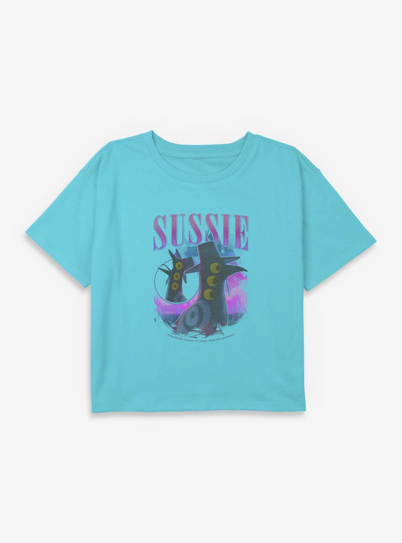 KPop Demon Hunters Sussie Focus Youth Girls Boxy Crop T-Shirt, , hi-res