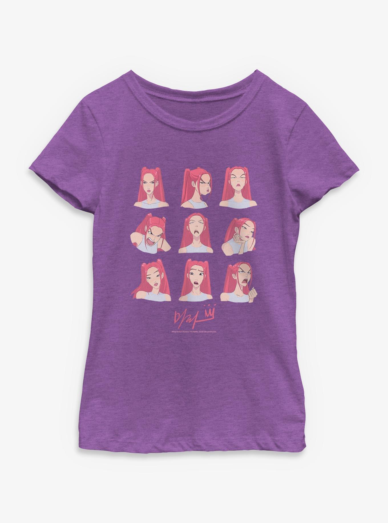 KPop Demon Hunters Mira Expression Youth Girls T-Shirt, , hi-res