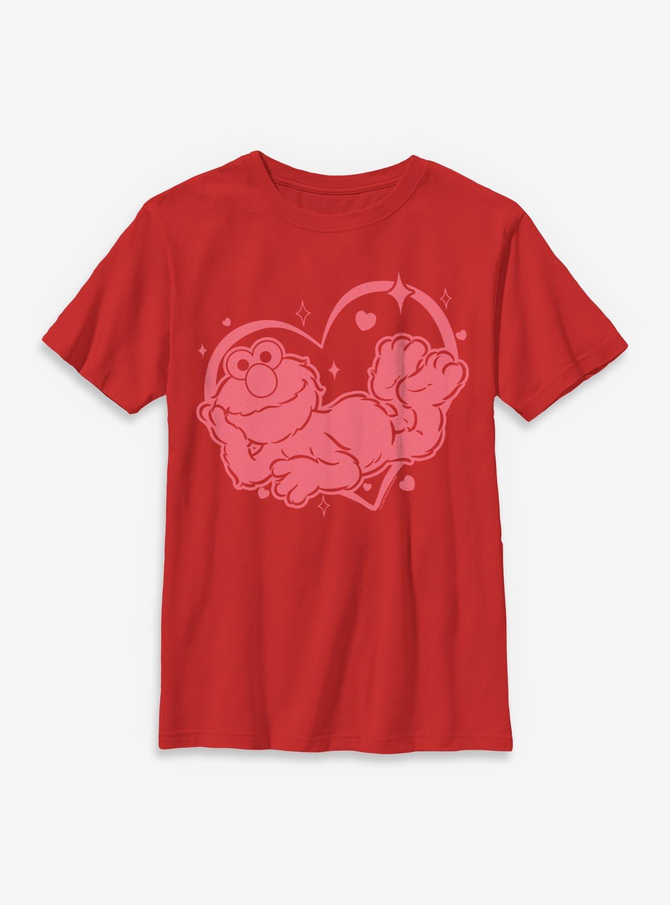 Sesame Street Elmo With Hearts Youth T-Shirt